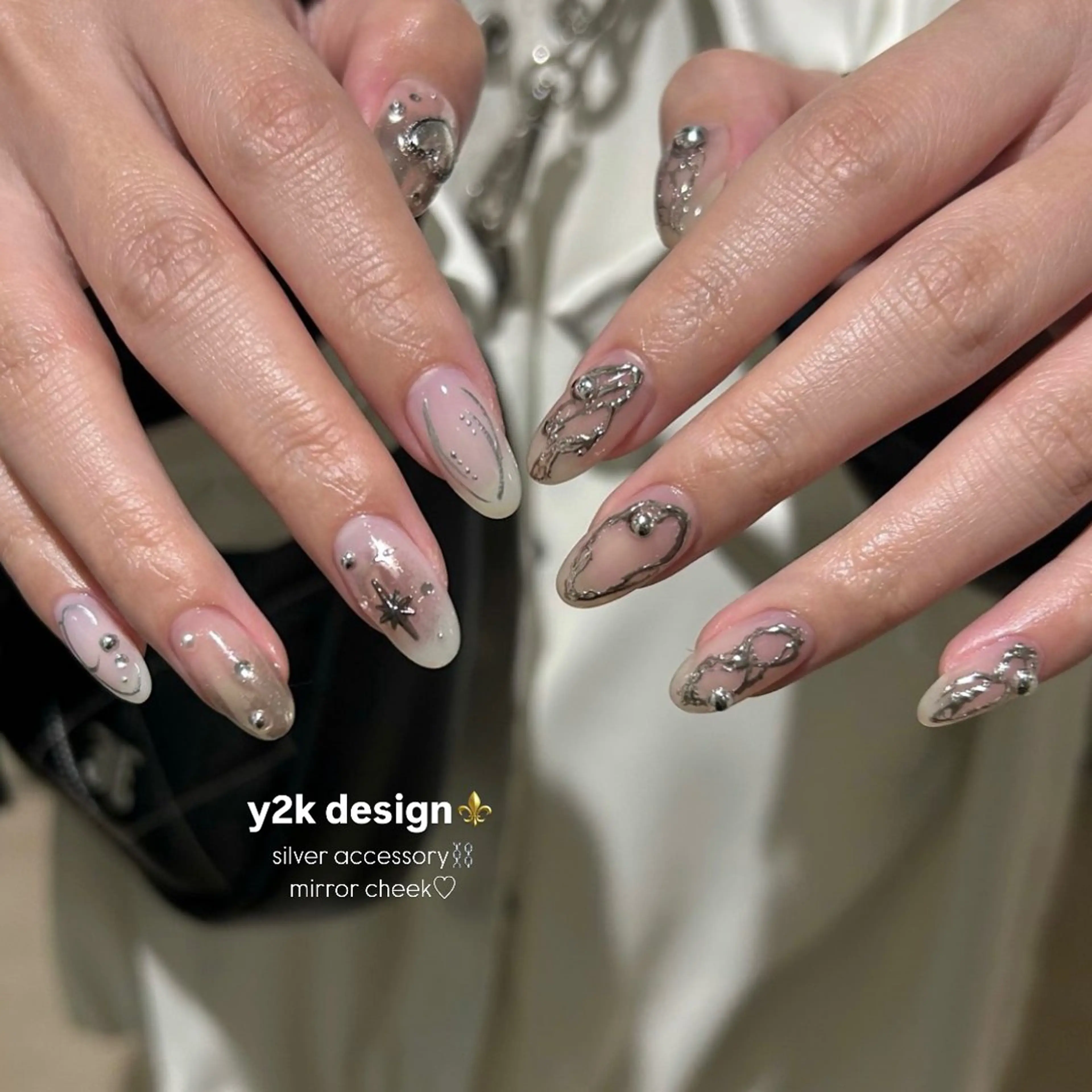 ネイル ハンドネイル パラあり！フィルイン 美フォルムのネイルデザイン