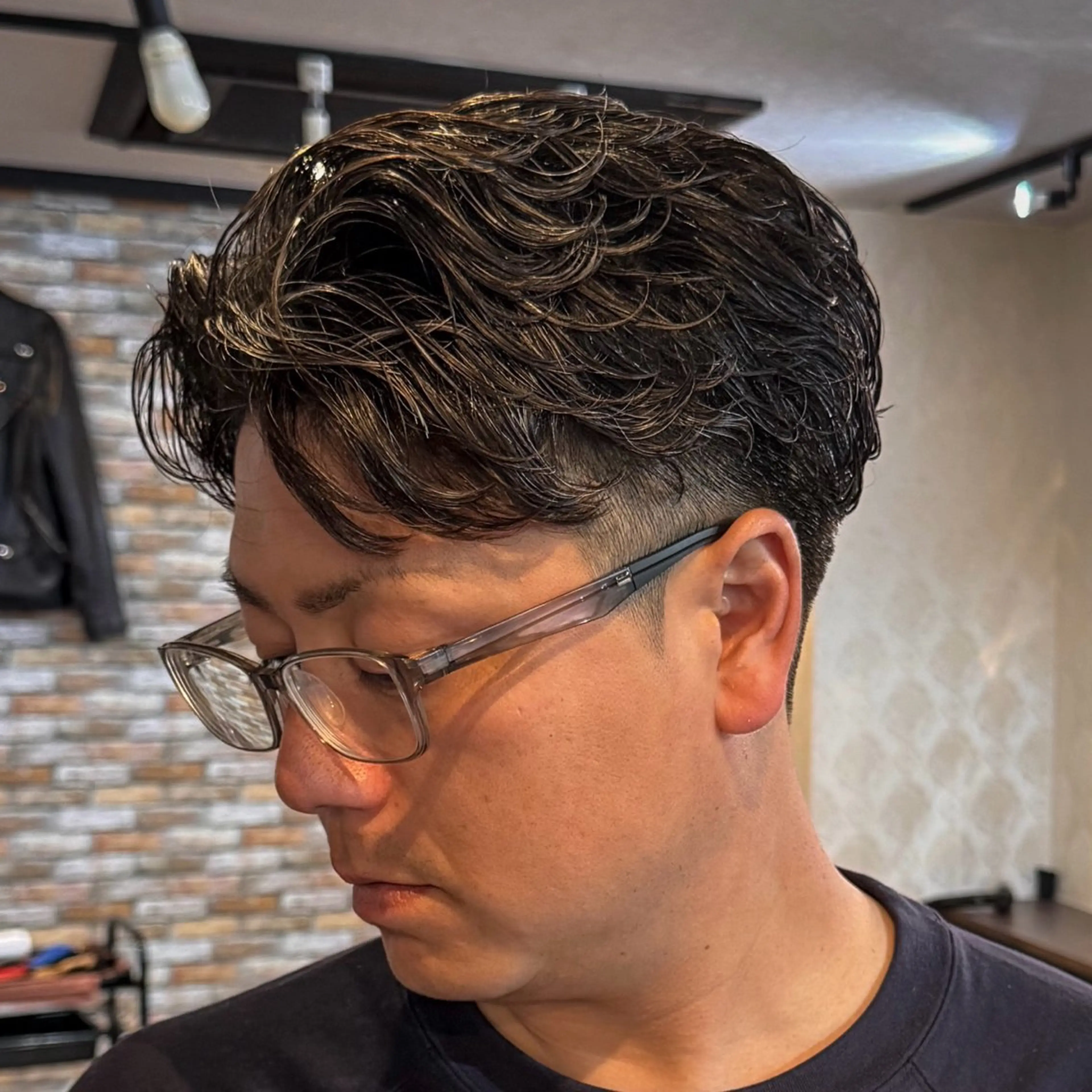 ショート パーマ メンズ フェザーパーマ メンズパーマ カット パーマ 立川メンズカット/ メンズパーマ💈三上のヘアスタイル