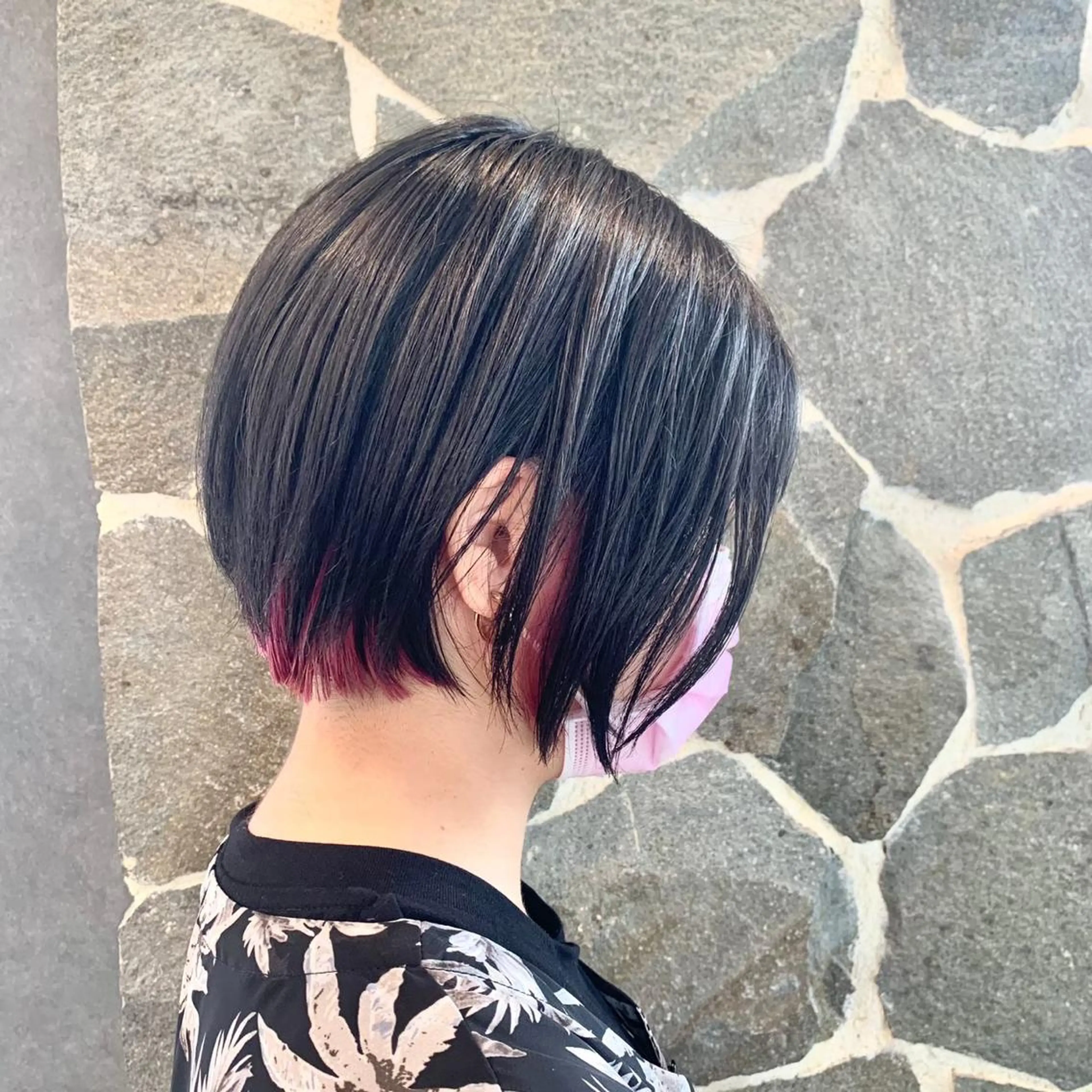 ミディアム カラー ヘアアレンジ インナーカラー EARTH 浦添店のヘアスタイル