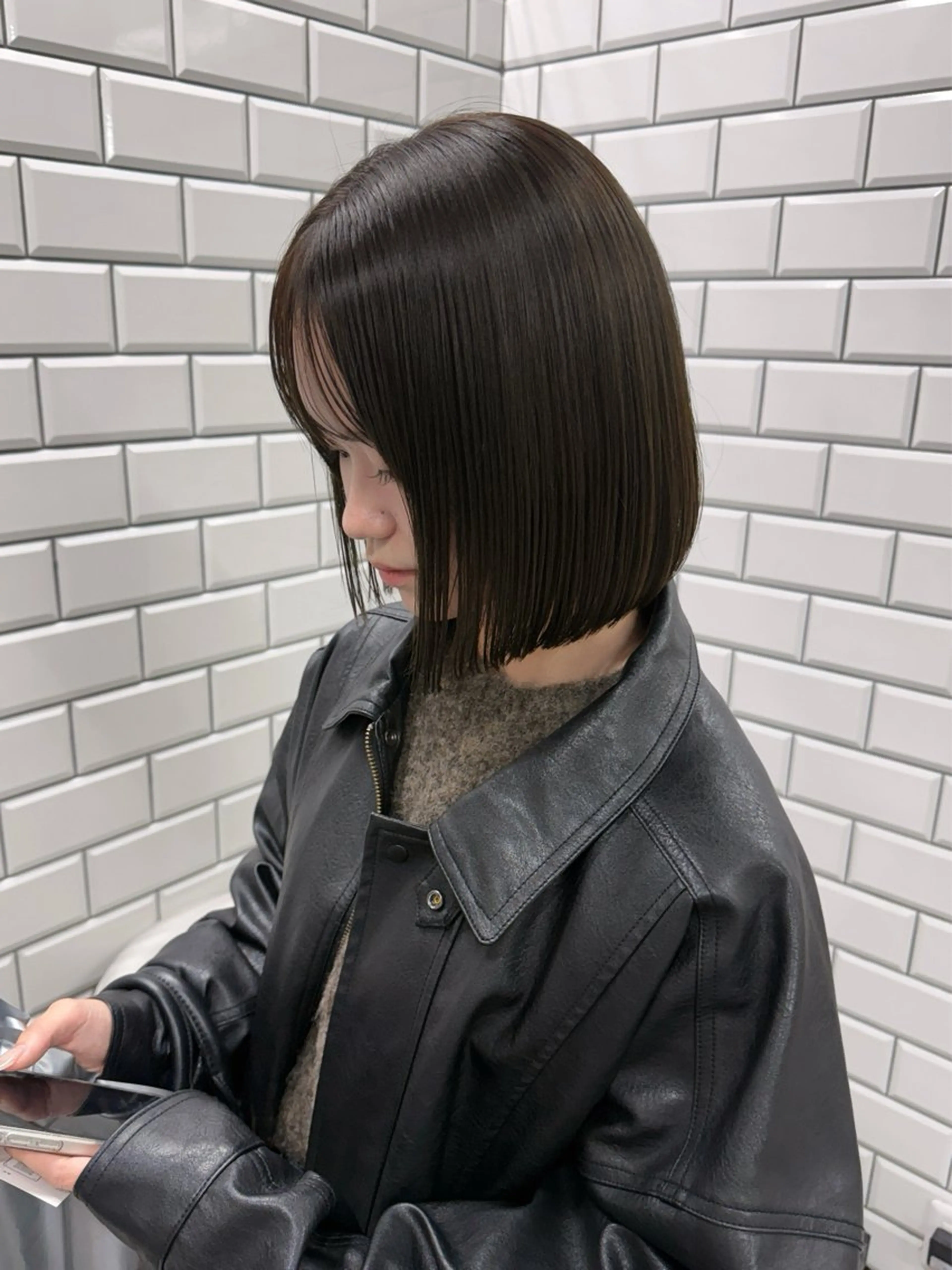 ショート カット ヘアカラー 縮毛矯正 ayano /レイヤー/艶カラーのヘアスタイル