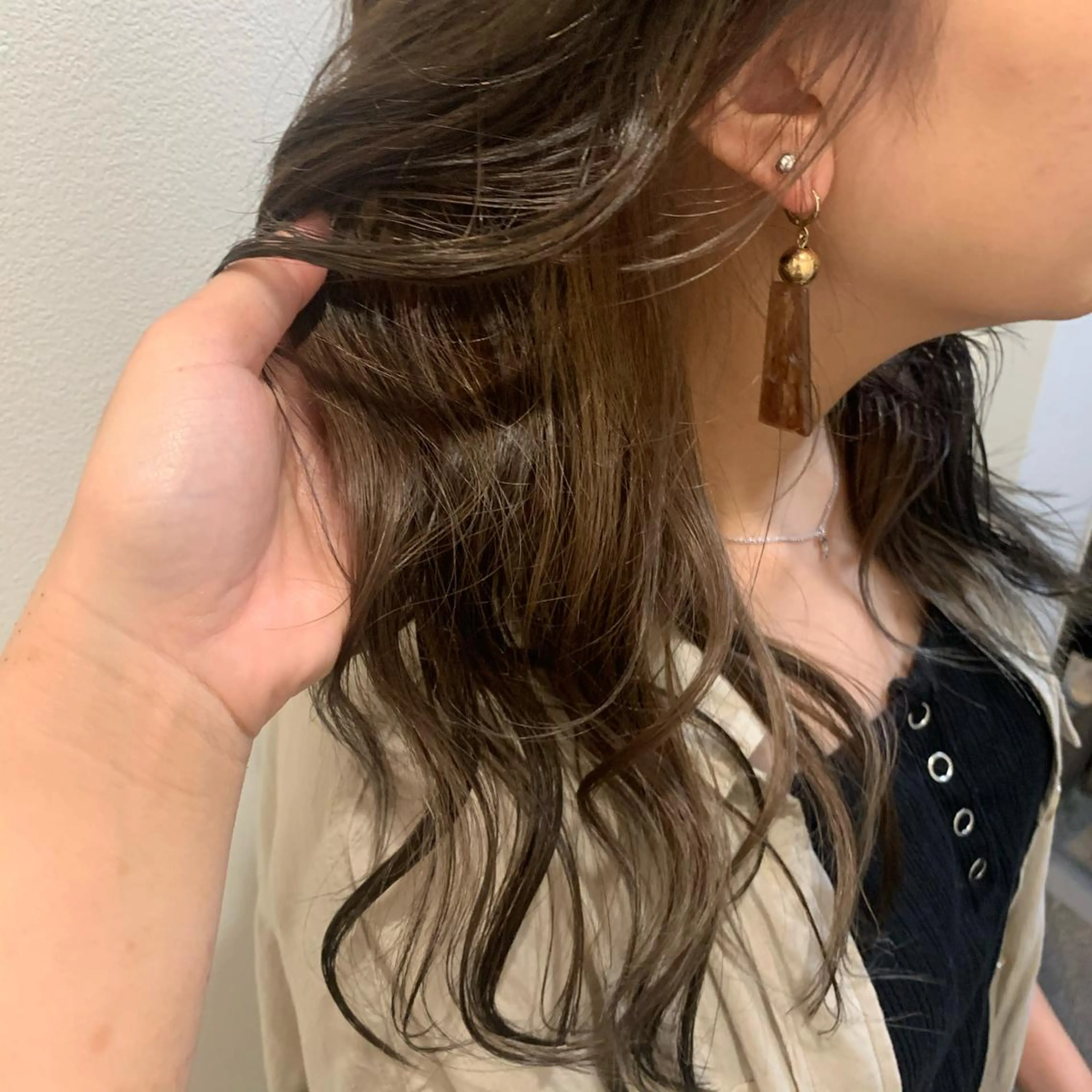 カラー インナーカラー ヘアカラー MARU パーマ/レイヤーのヘアスタイル