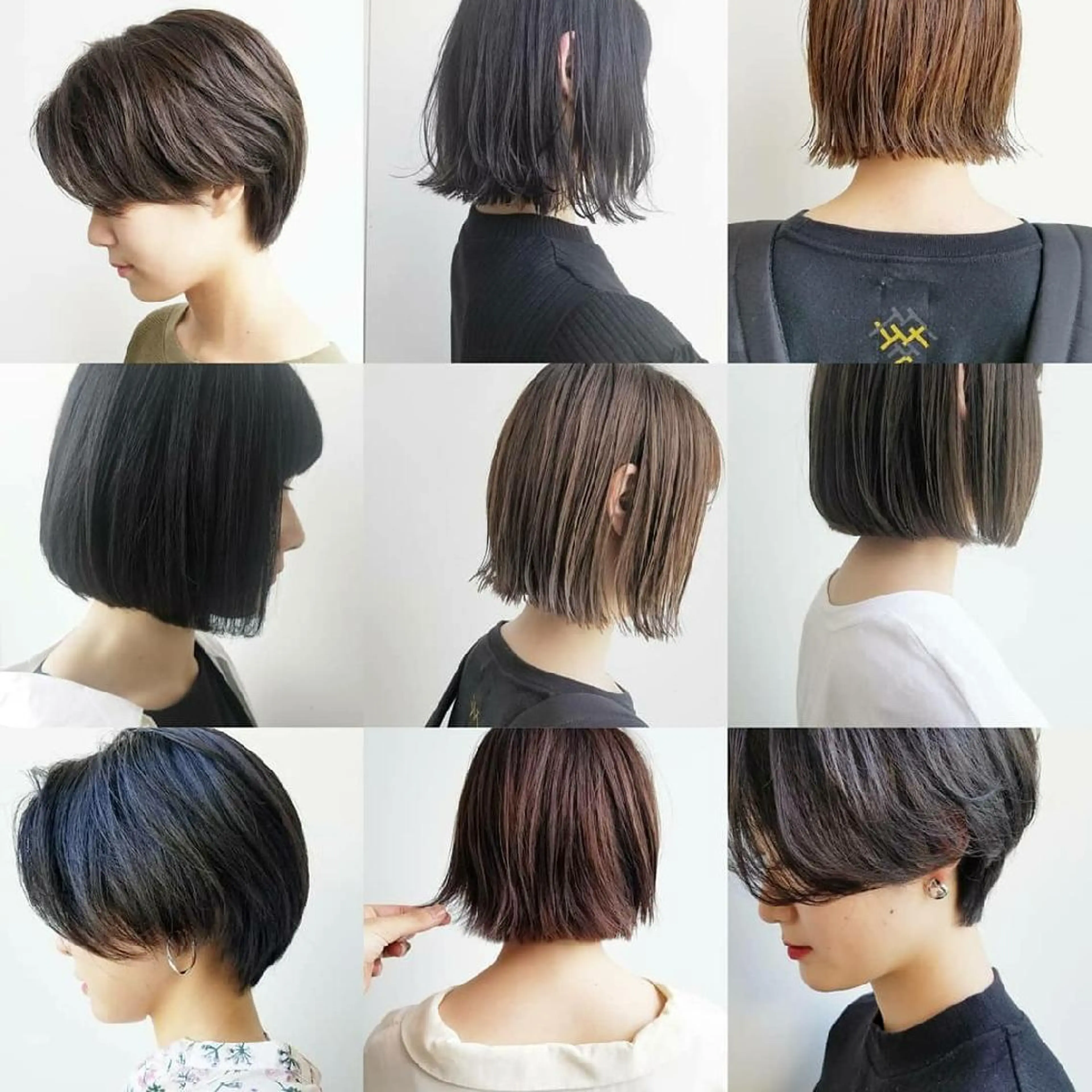 ショート カラー ヘアアレンジ ネイル パーマ ボブ ショートヘア ショートネイル iplus まつげ、眉毛、耳つぼのマツエク・マツパデザイン