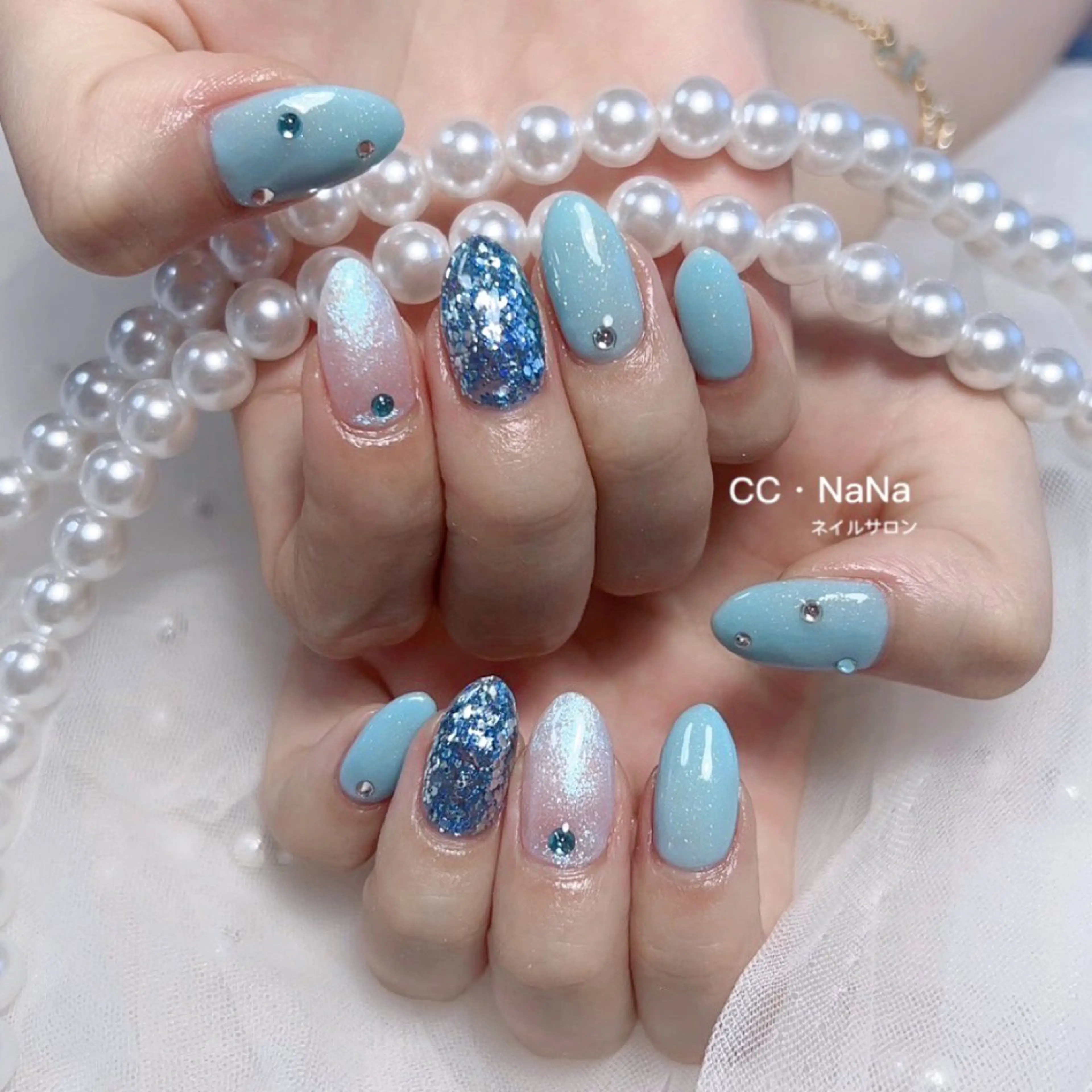 ネイル 💎CC・NaNa 韓国風ネイル🌙Cのネイルデザイン