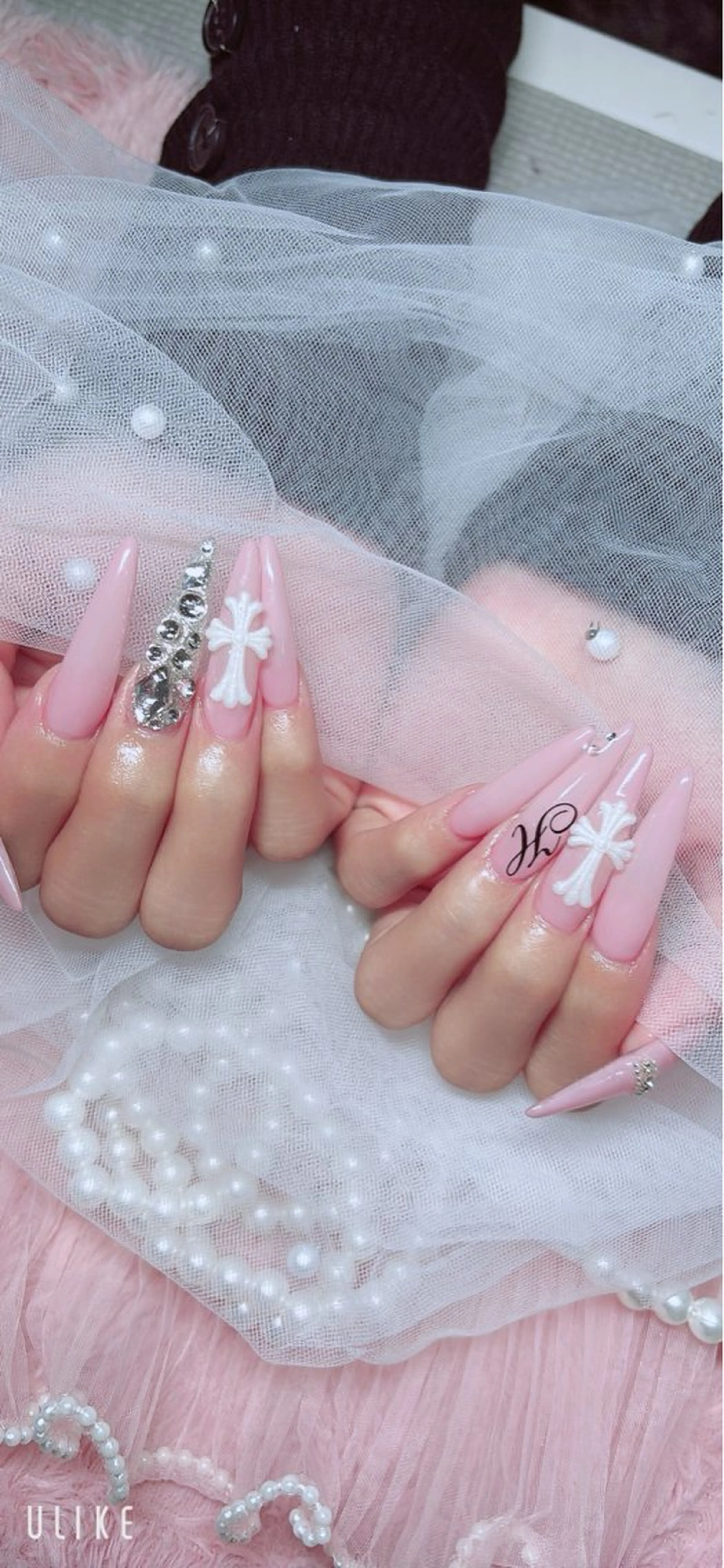 ネイル スカルプネイル ハンドネイル RiLion💗 Risa🦋💜のネイルデザイン