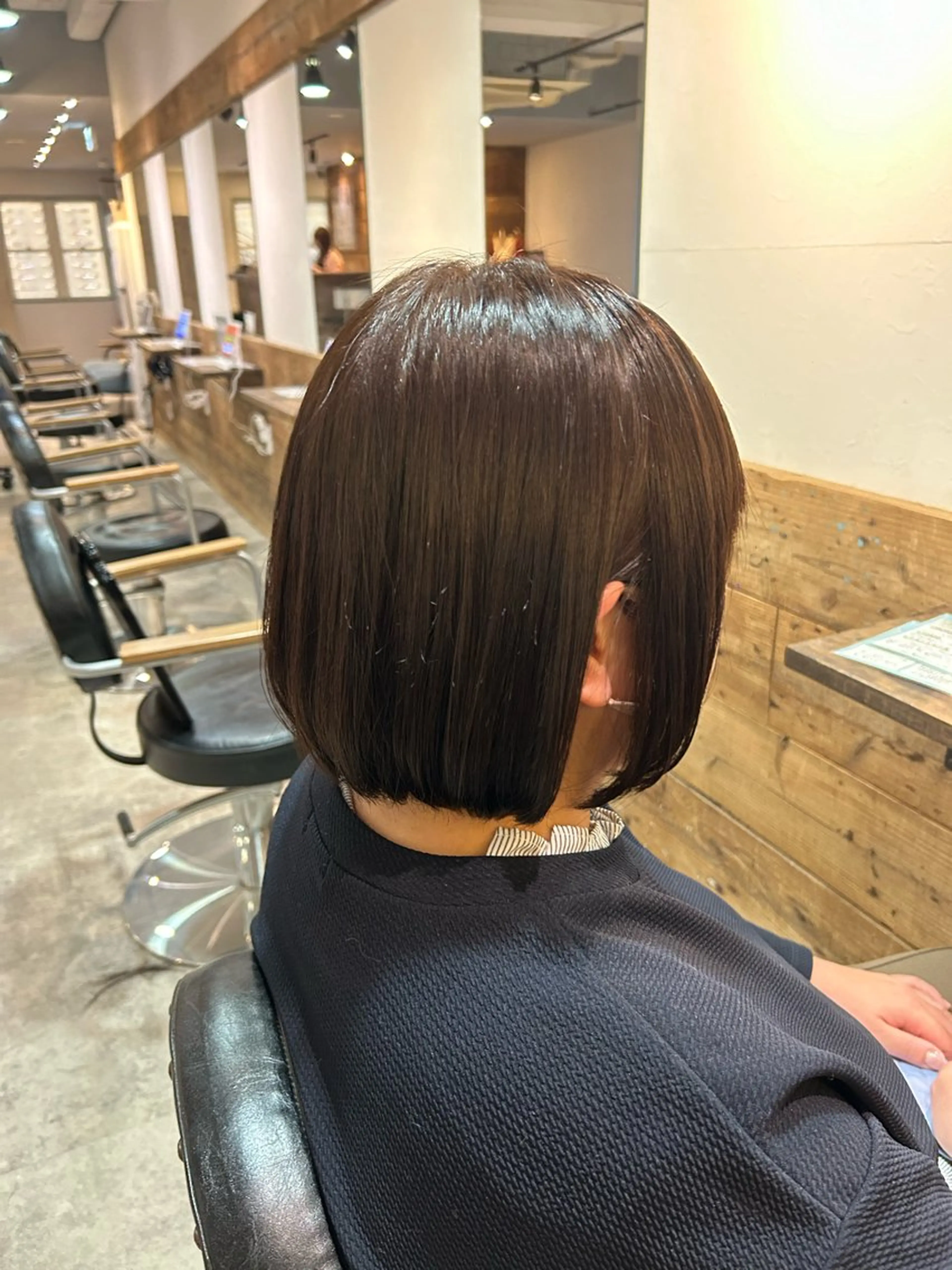 ショート 切りっぱなしボブ ボブ 哲平／ショート／メ ンズ／ボブ／艶髪✨のヘアスタイル