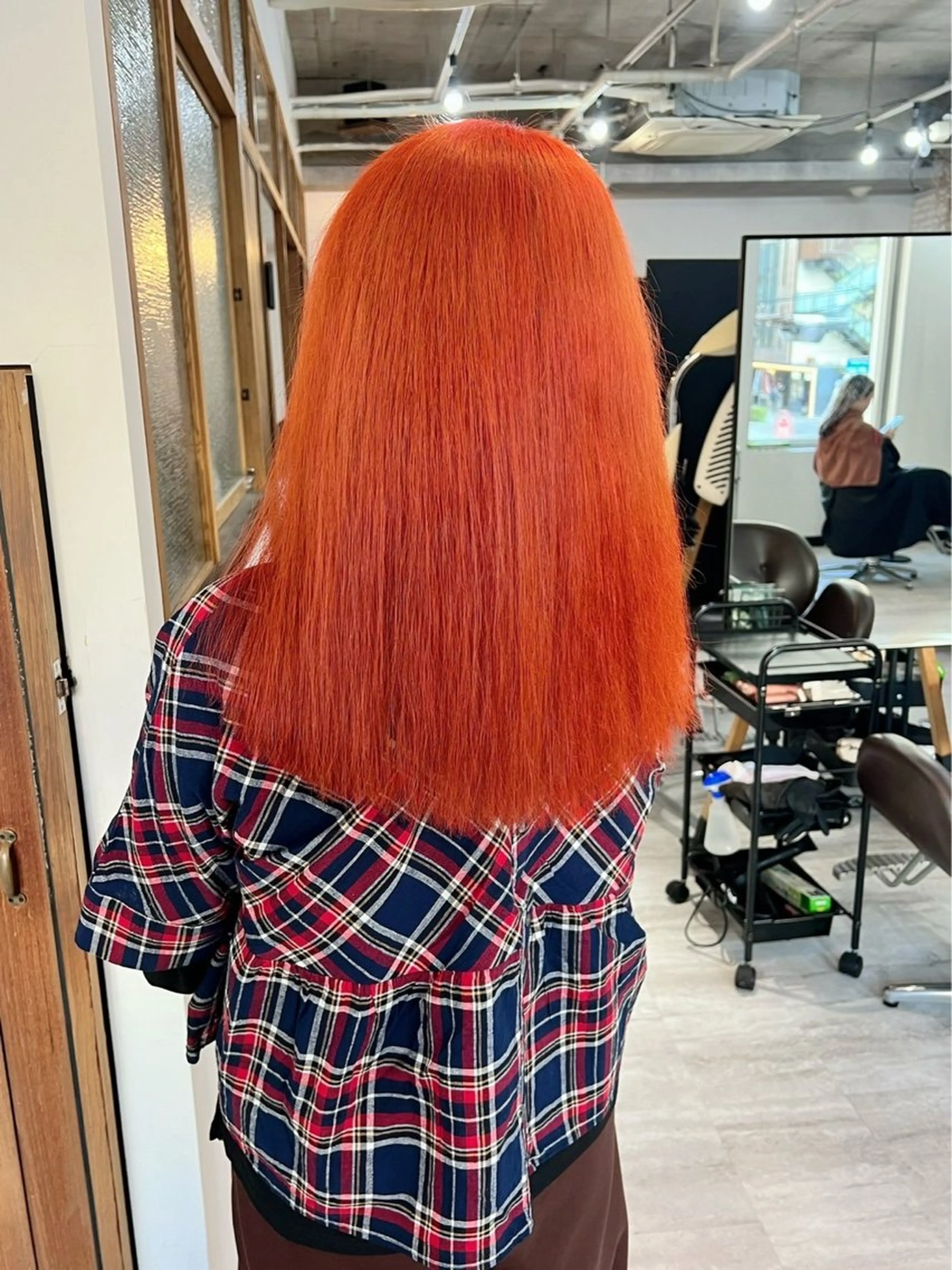 セミロング カラー カット ヘアカラー 山田 心愛のヘアスタイル