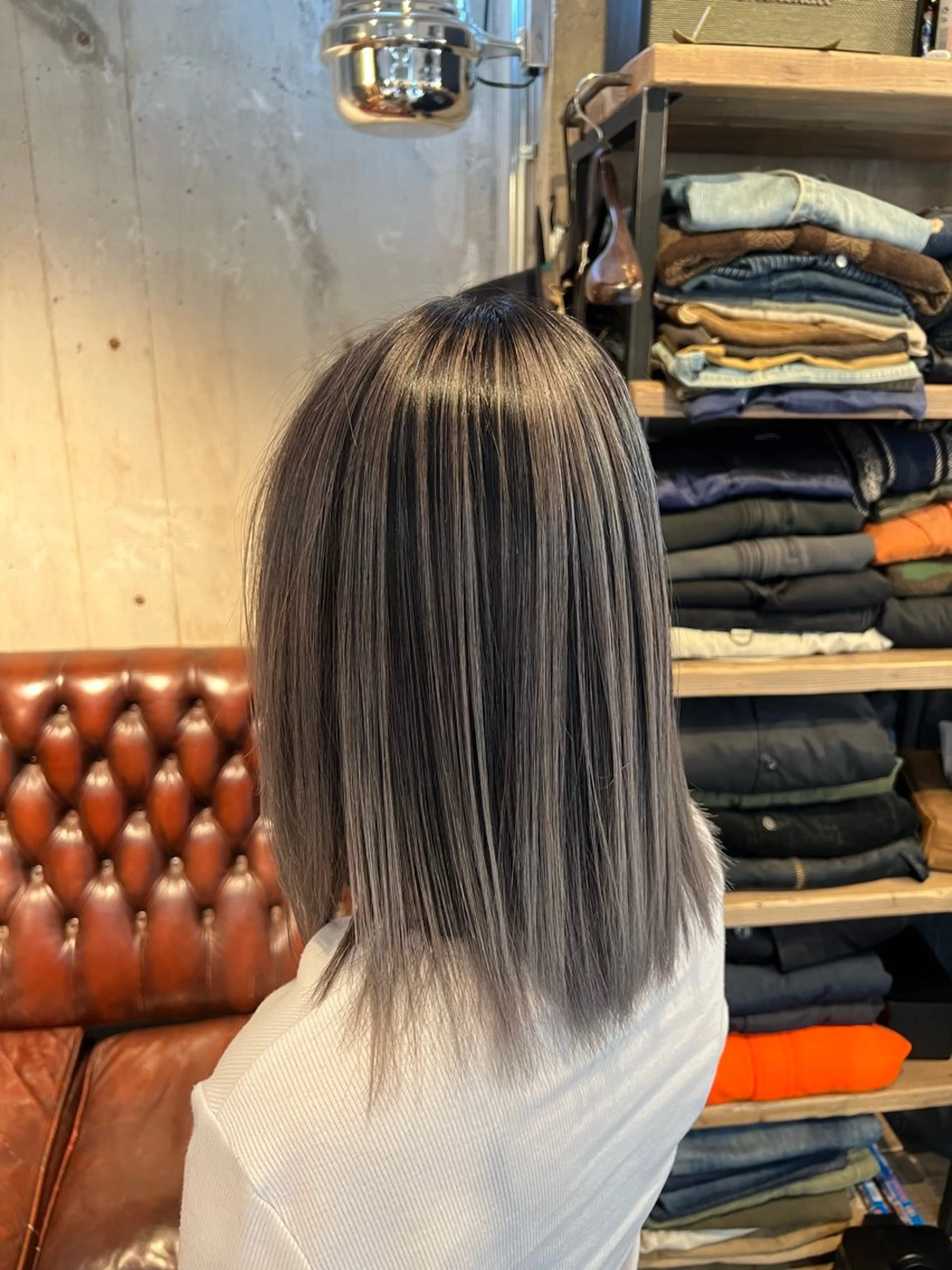 セミロング カラー メンズNo.1💥 ユウトのヘアスタイル