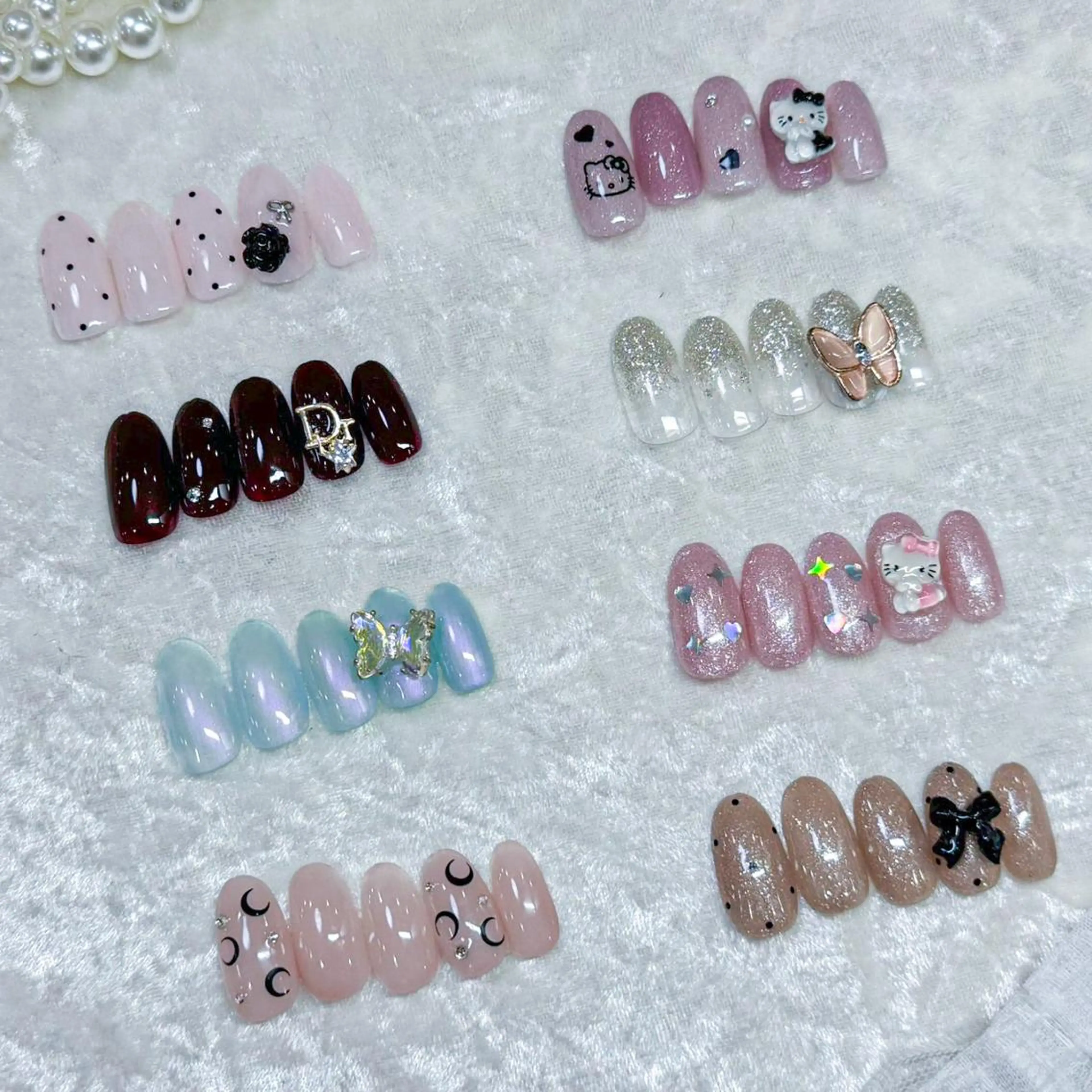 定額デザインネイル ハンドorフット オフなし💙土日祝+500円の写真