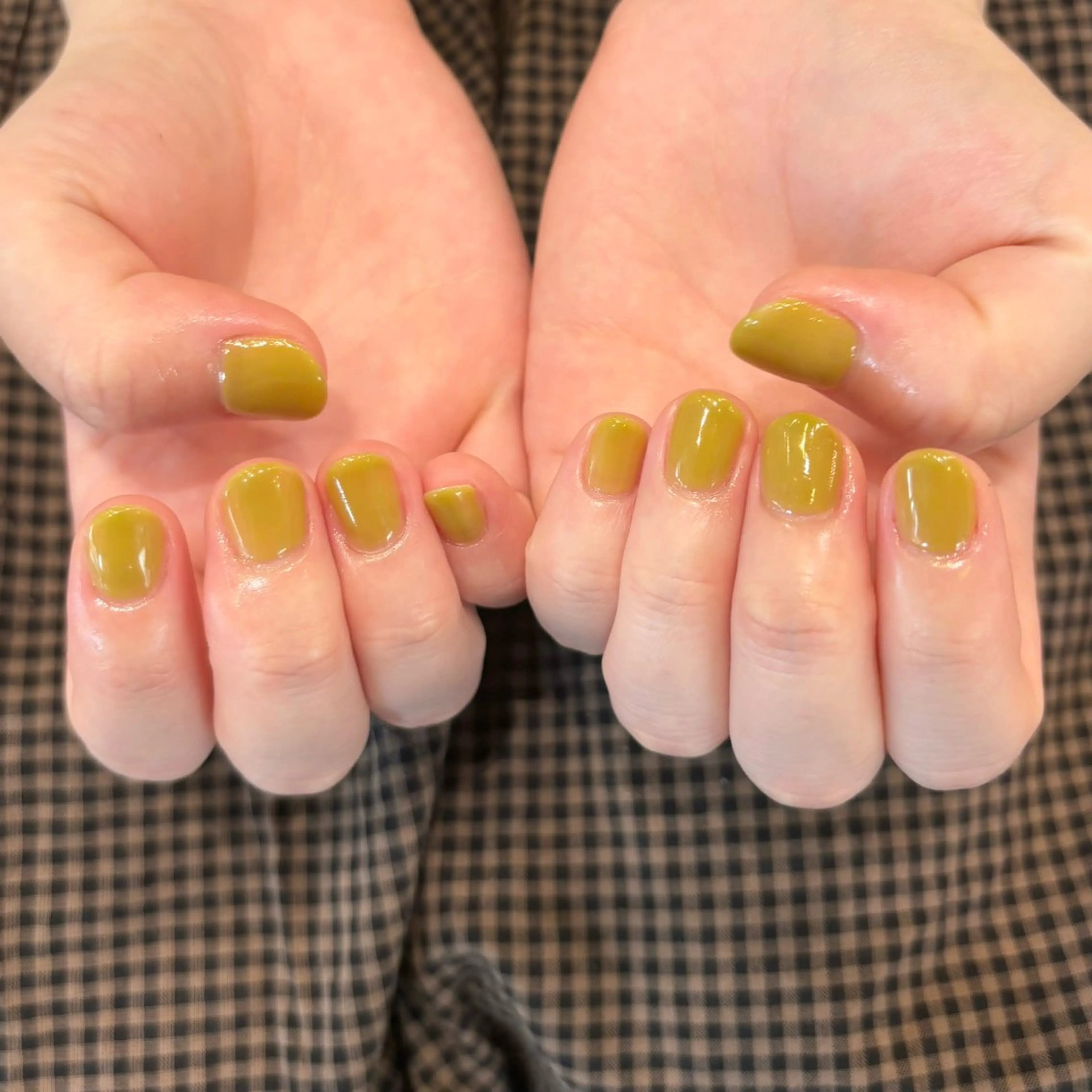 ネイル ワンカラーネイル ピスタチオネイル ハンドネイル Lino中目黒 🎀 パラジェルのネイルデザイン