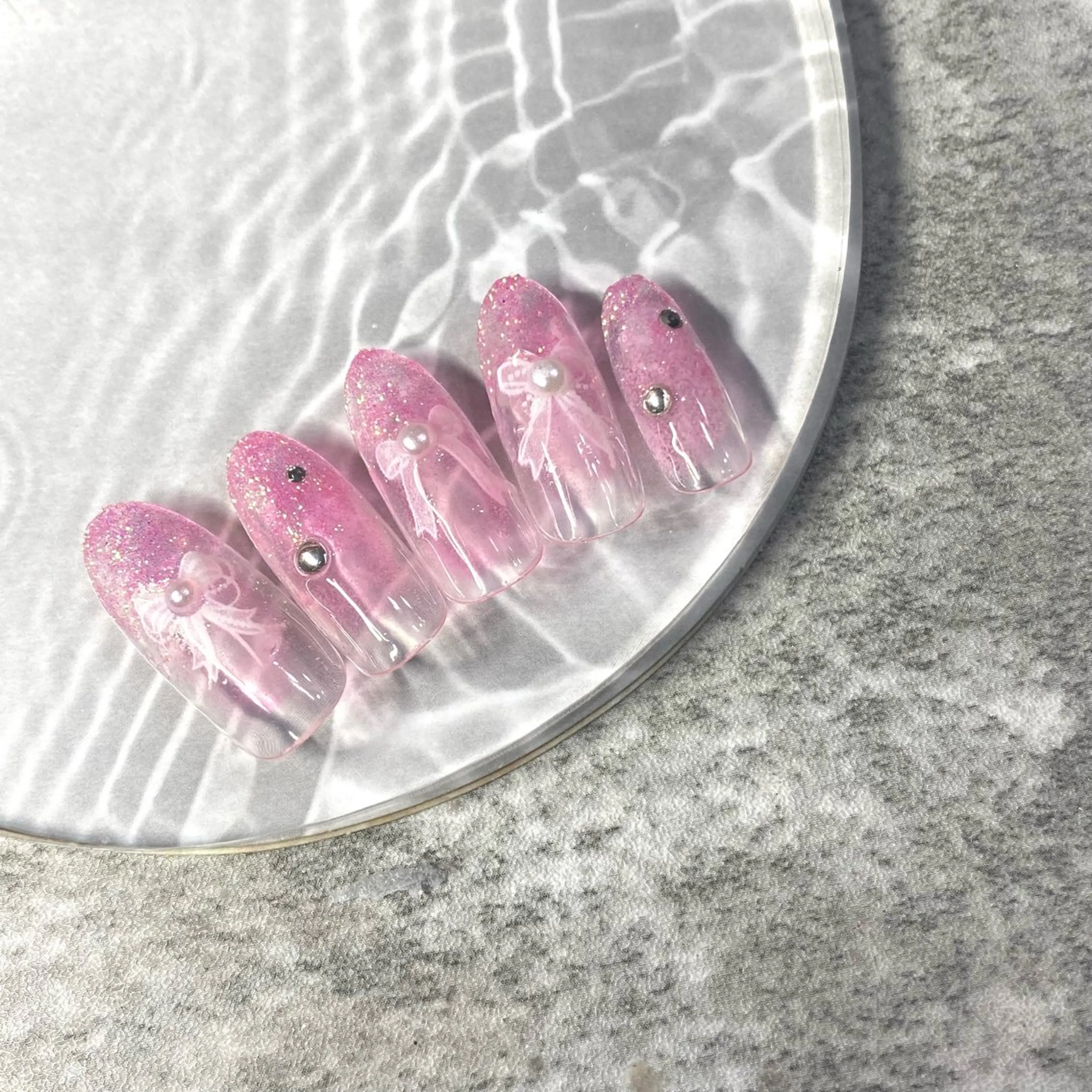 ネイル リボン ハンドネイル ★Rinail... .のネイルデザイン