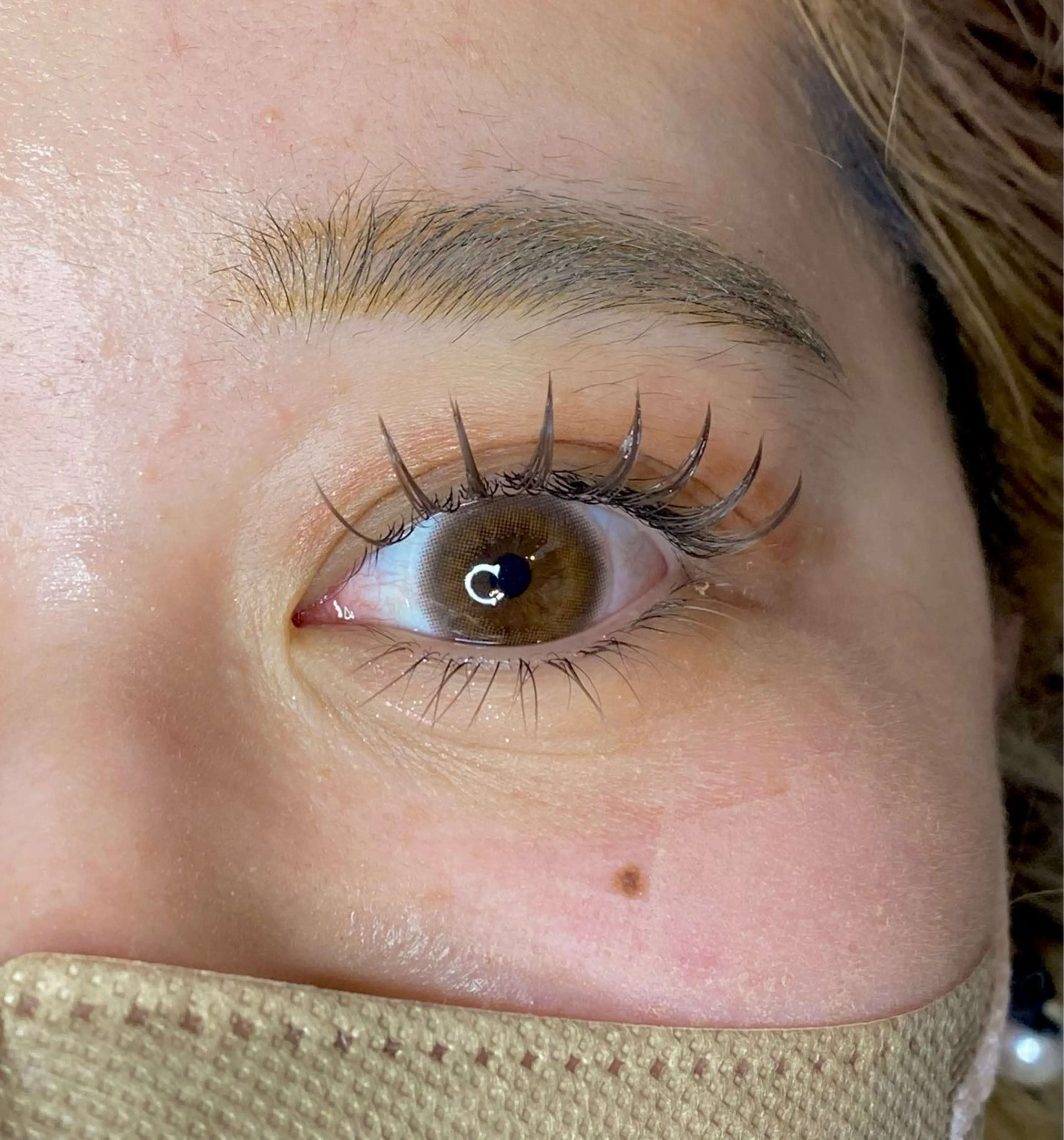 下まつげエクステ40本までの写真