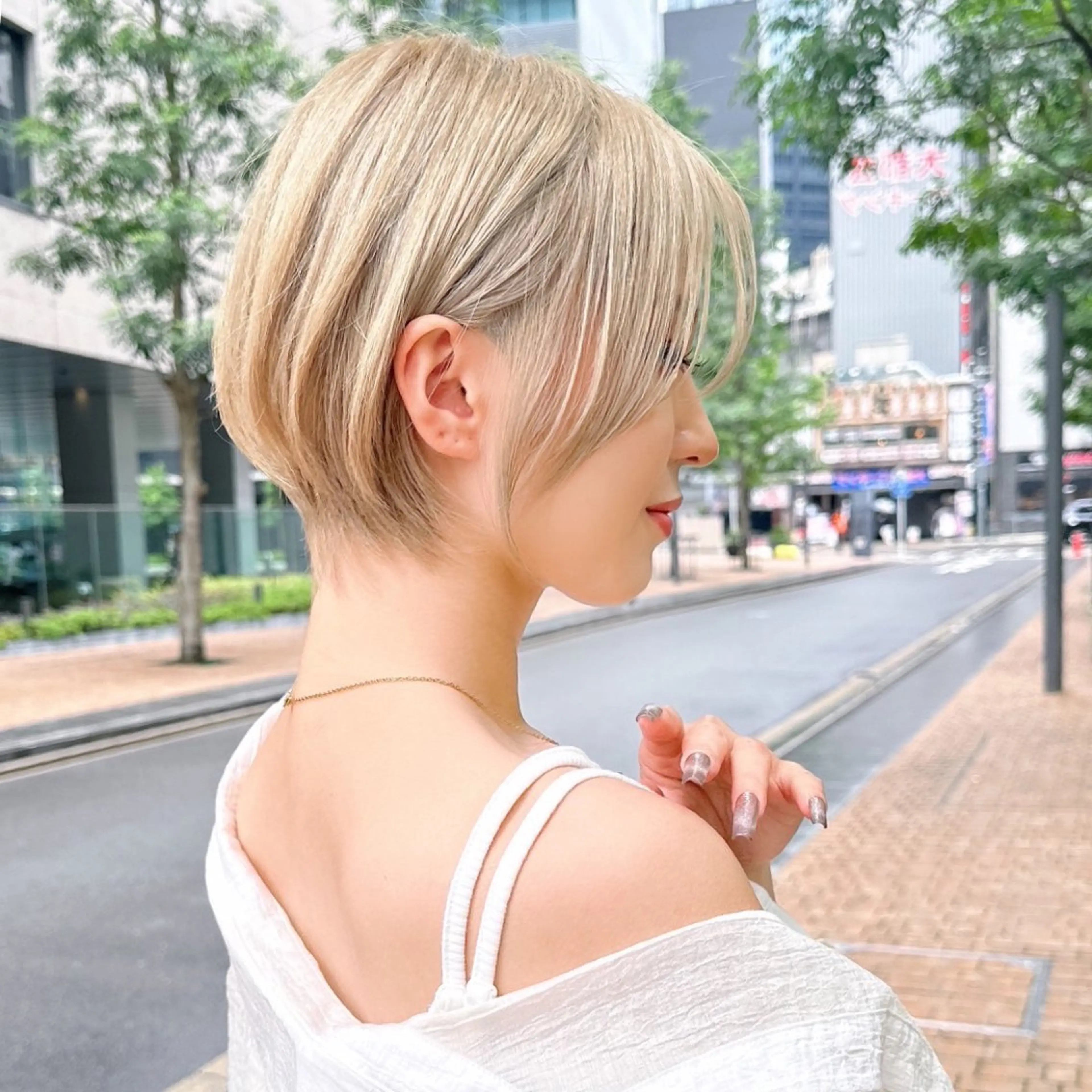 ショート カラー ブリーチなし/暖色/ 透明感/ririkaのヘアスタイル