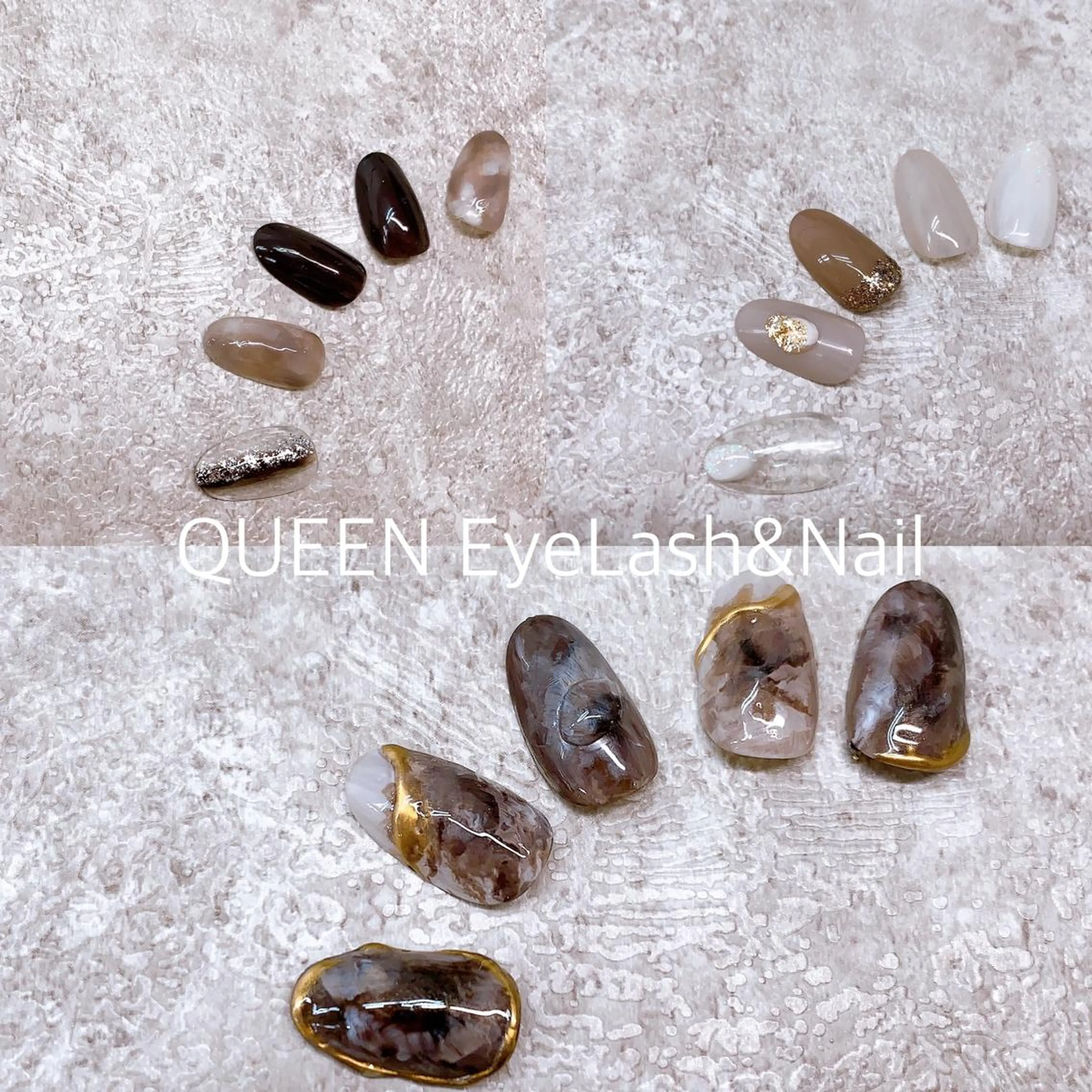 ミディアム カラー ネイル ハンドネイル Bloom Nailのネイルデザイン