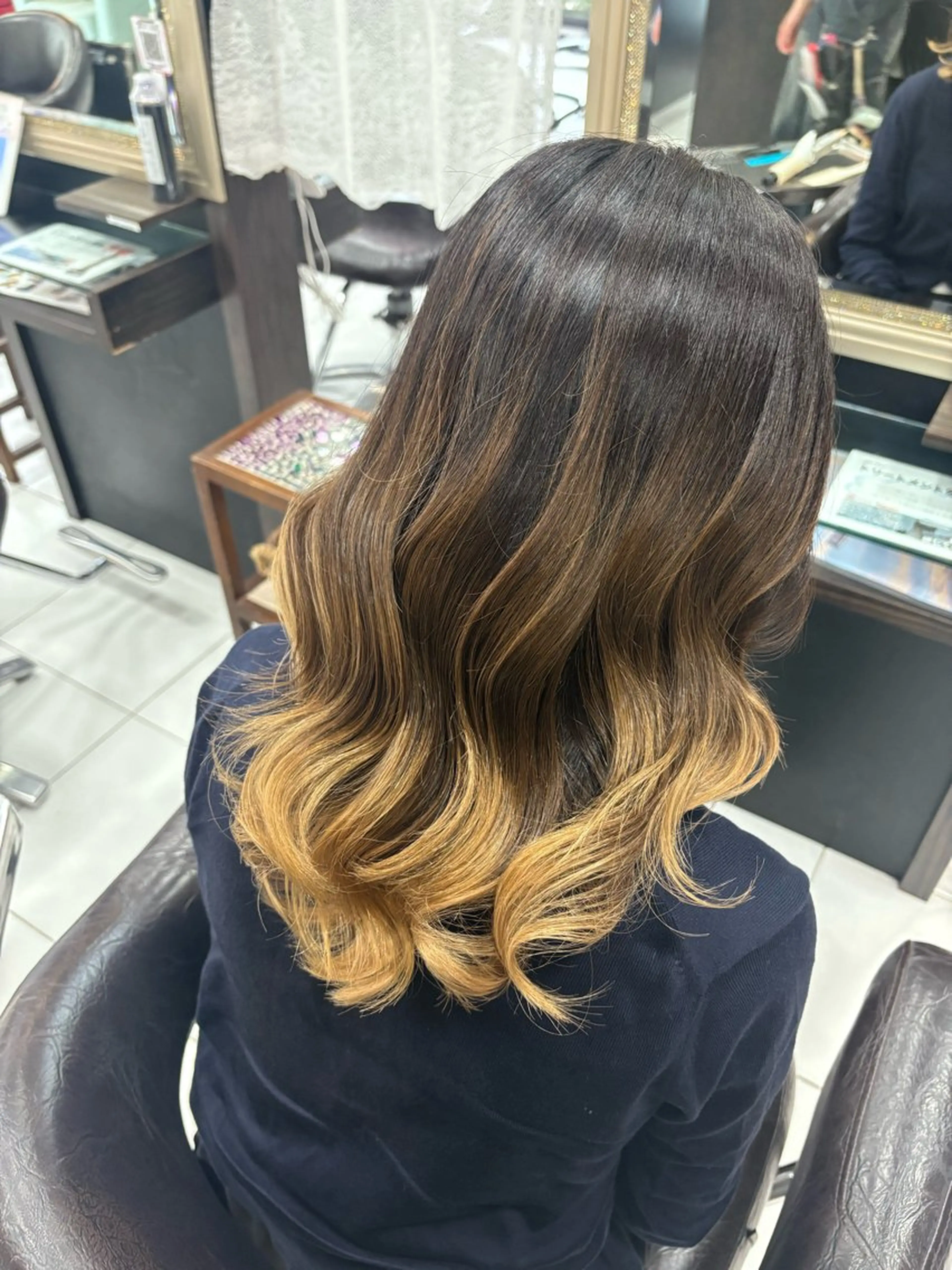 セミロング カラー ヘアアレンジ ボブカットモデル 募集中🩶Kai🐏のヘアスタイル