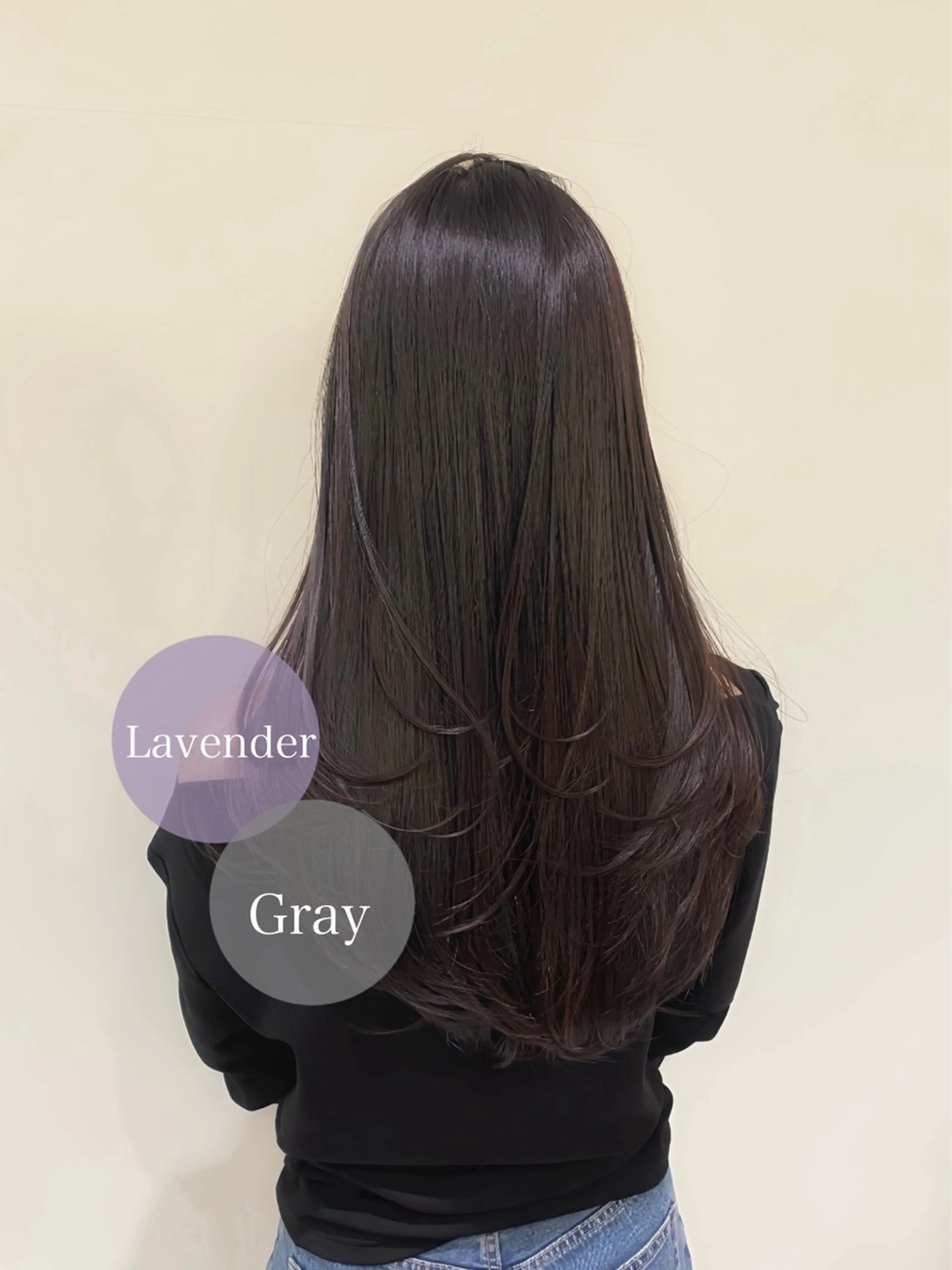 ロング カラー カット ヘアカラー トリートメント 暗髪×透明感カラー マンツーマン宮脇滉平のヘアスタイル