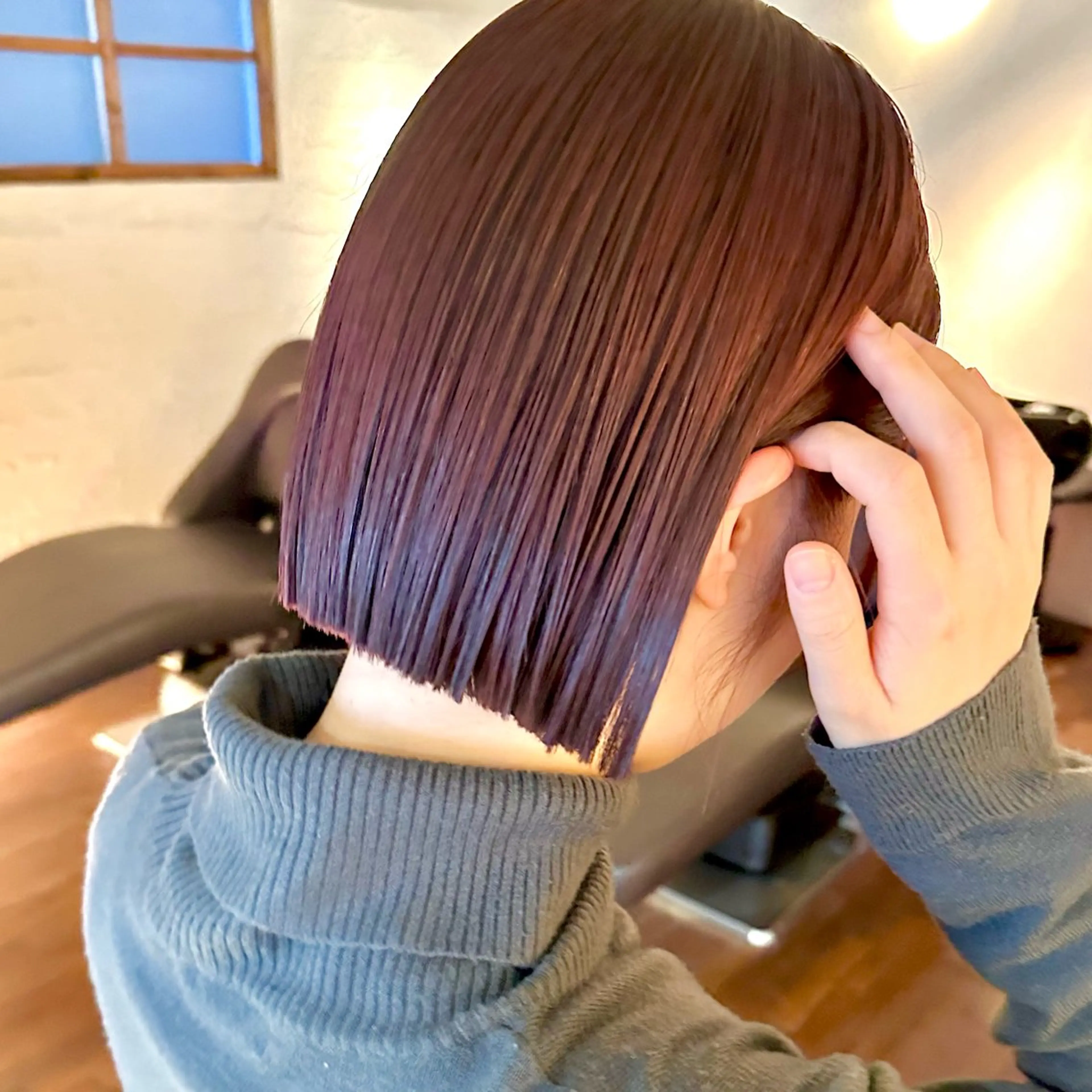 ショート 🤎ono/ 切りっぱなしボブ🤎のヘアスタイル