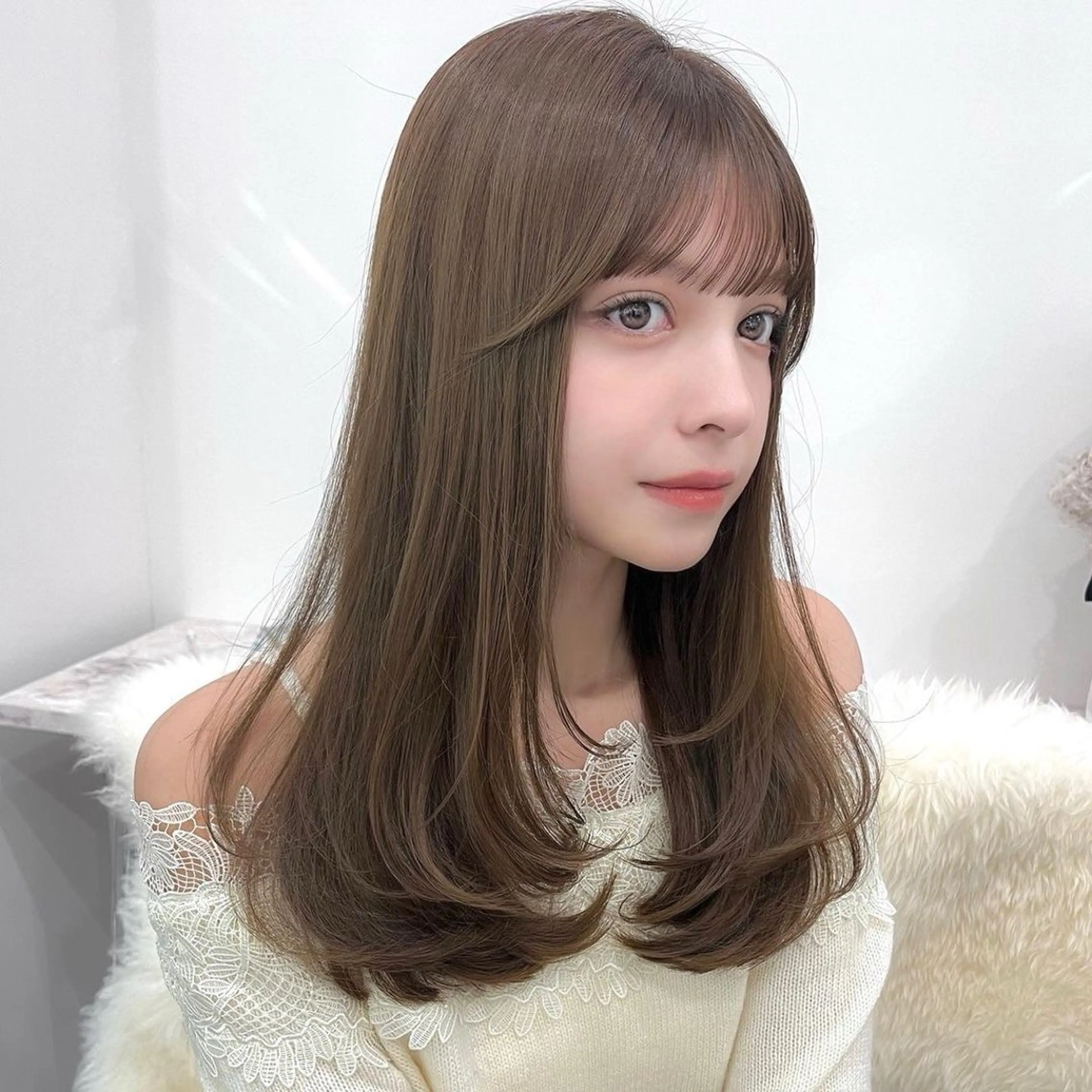 ロング カラー ナック梅田店 毛利 愛リタッチカラー募集のヘアスタイル