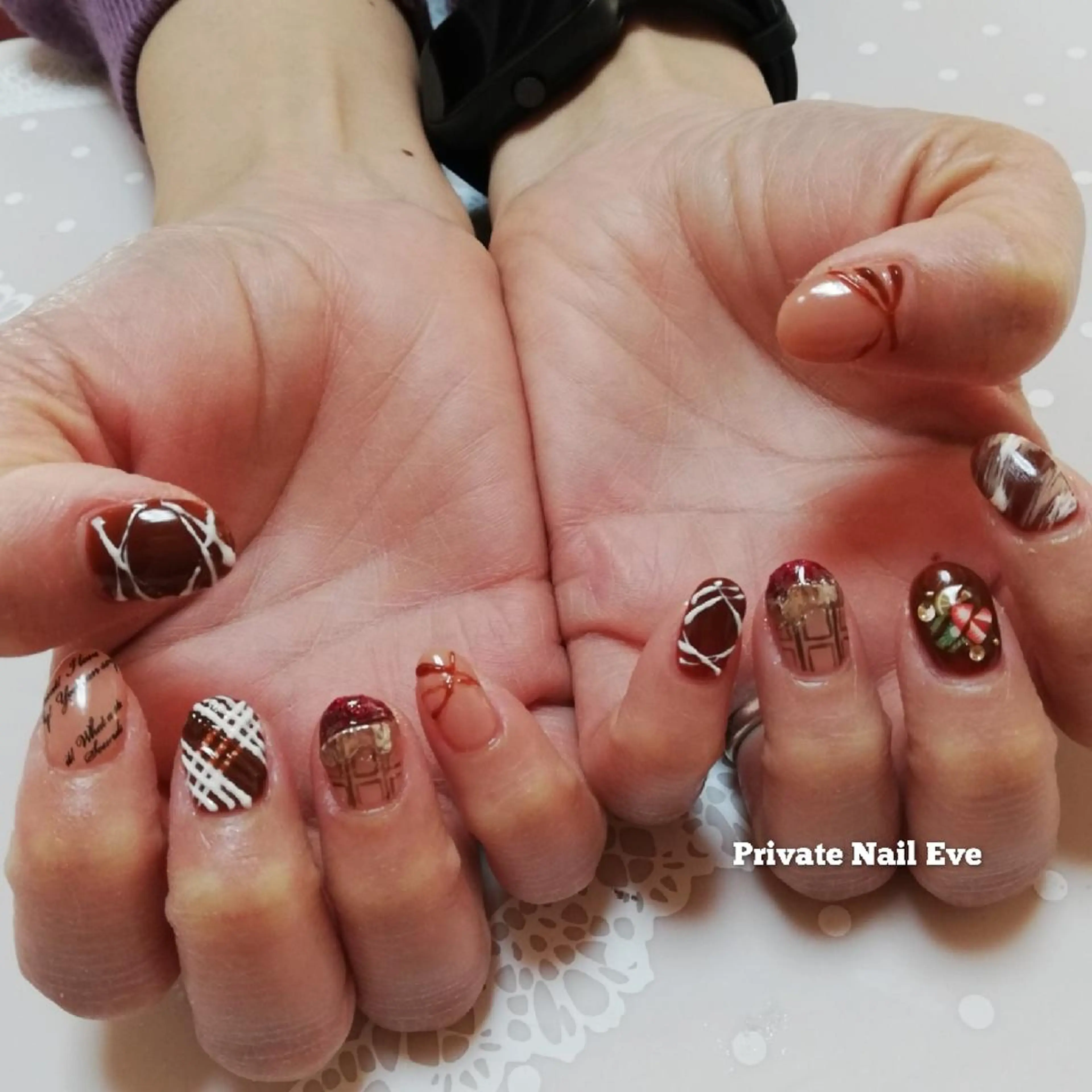 ネイル バレンタイン ハンドネイル ネイル junkoのネイルデザイン