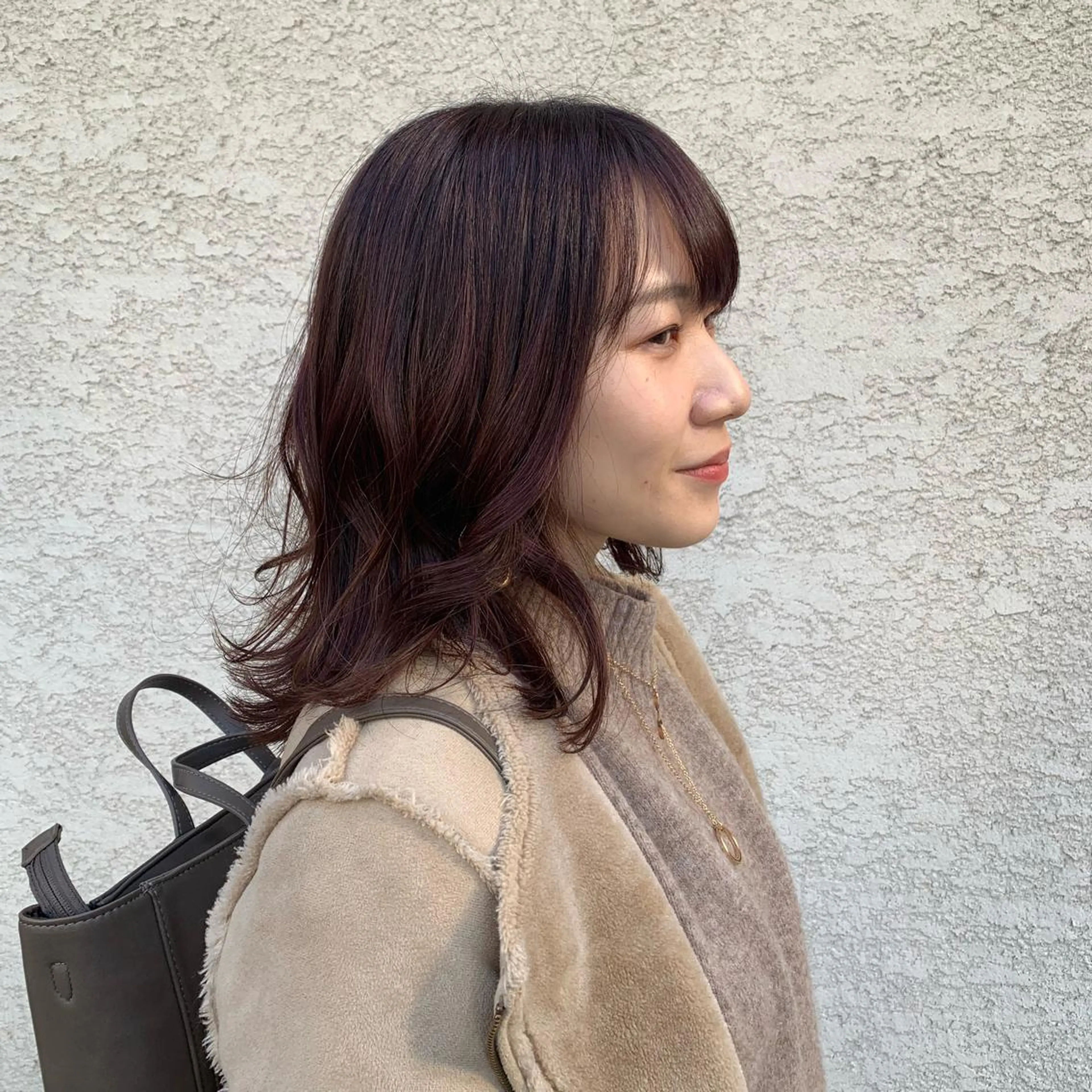 ミディアム カラー ヘアアレンジ レッドカラー 韓国風ヘア オルチャンヘア 韓国×巻ける髪質改善 💍maki💍のヘアスタイル