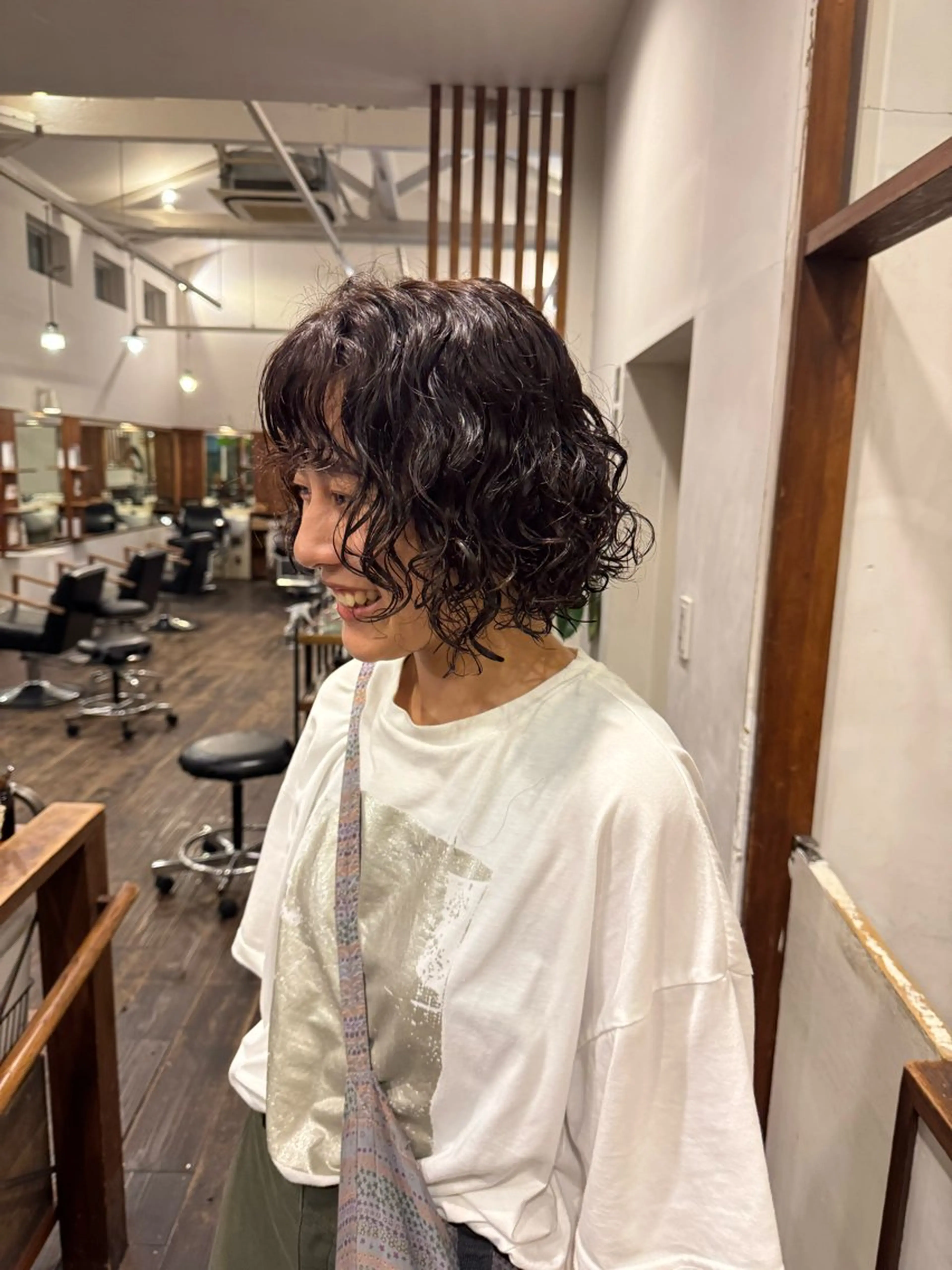 ミディアム パーマ カット パーマ MOK大阪梅田店 Asahiのヘアスタイル