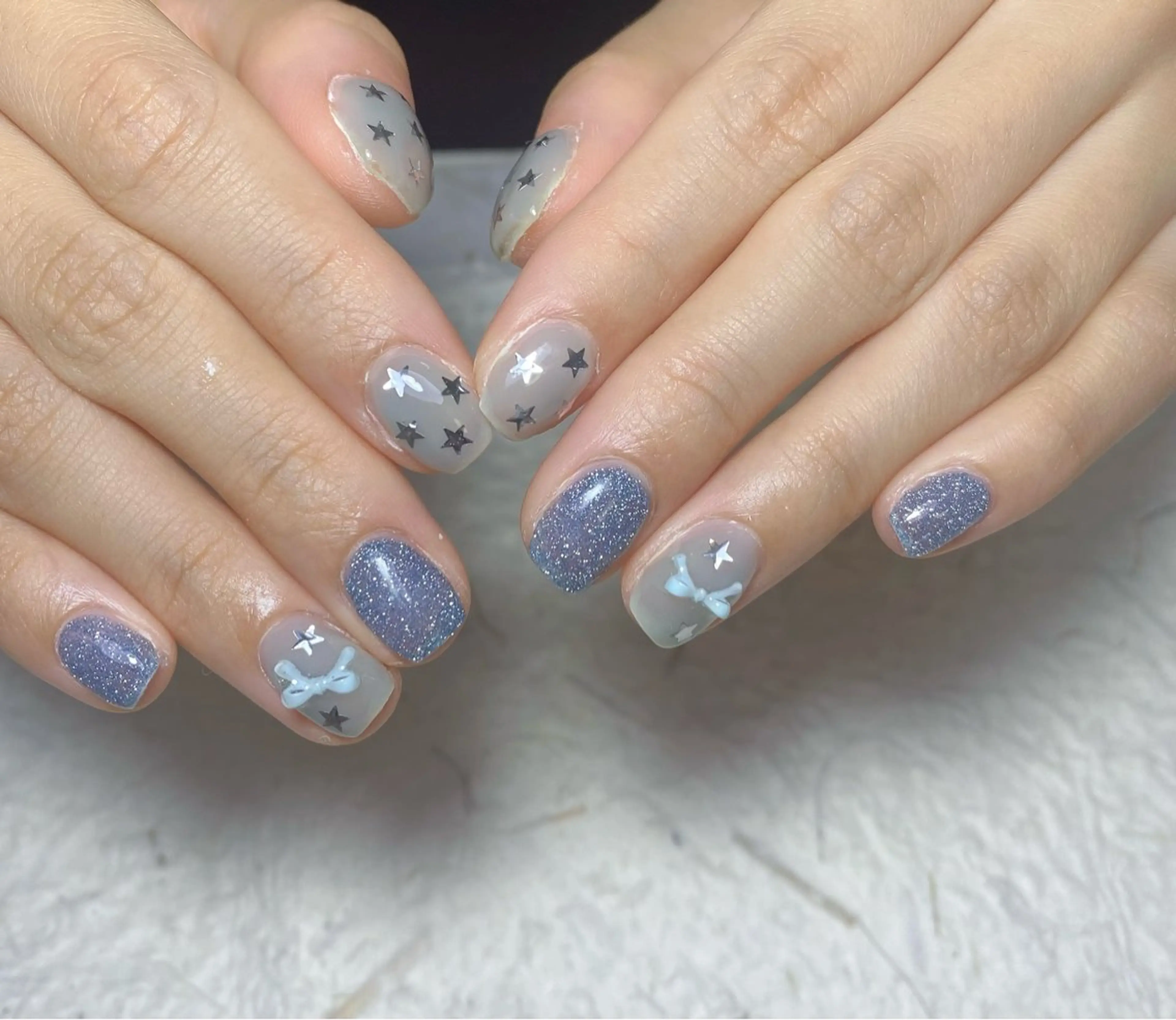 ネイル アートネイル フレンチネイル ジェルネイル グラデーション 韓国ネイル Nail Salon kihi大塚店のネイルデザイン