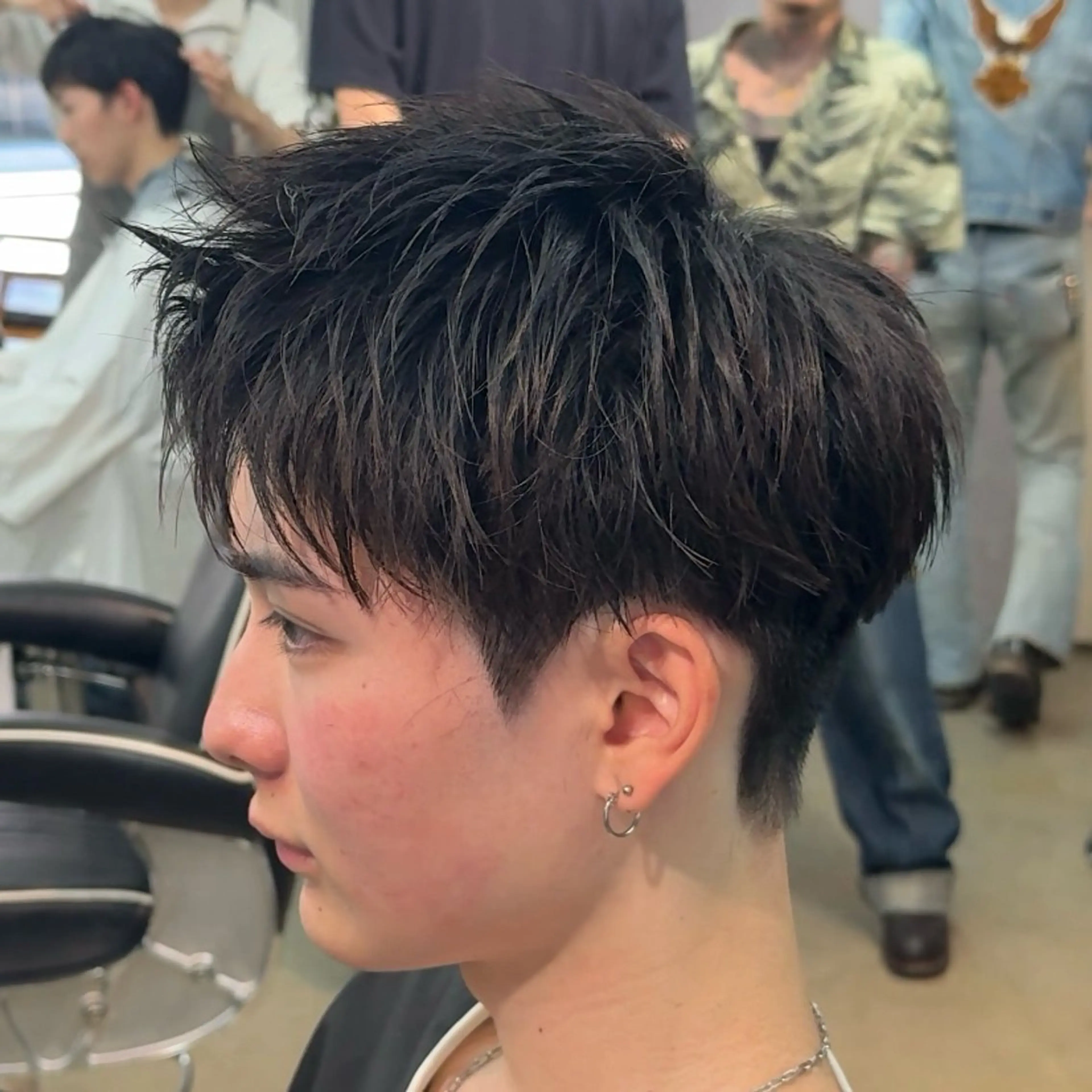ショート パーマ ヘアアレンジ メンズ MENIN メンズ サロン　望月　涼太のヘアスタイル