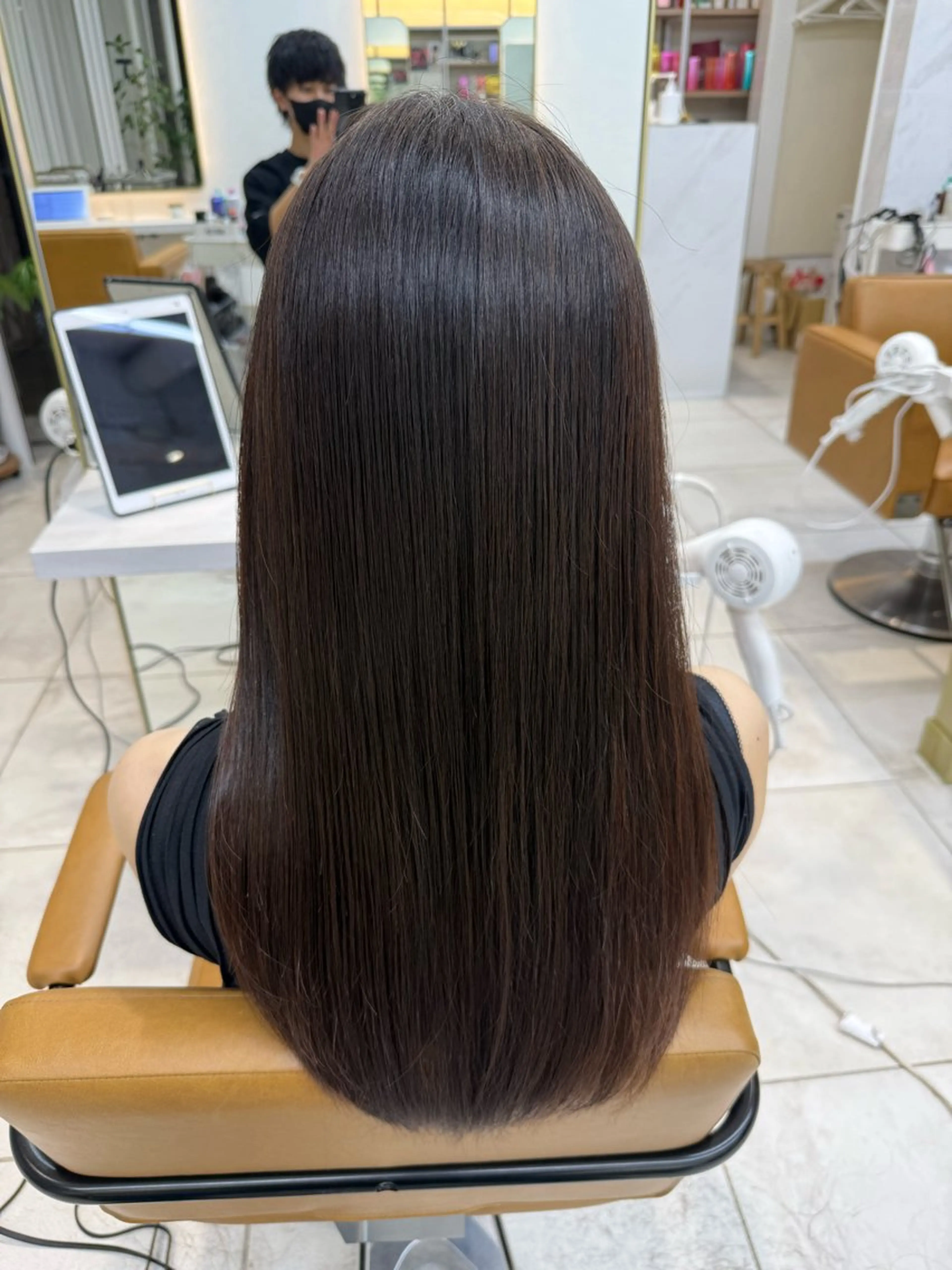 ロング 中顔面短縮 顔まわり新田大翔のヘアスタイル