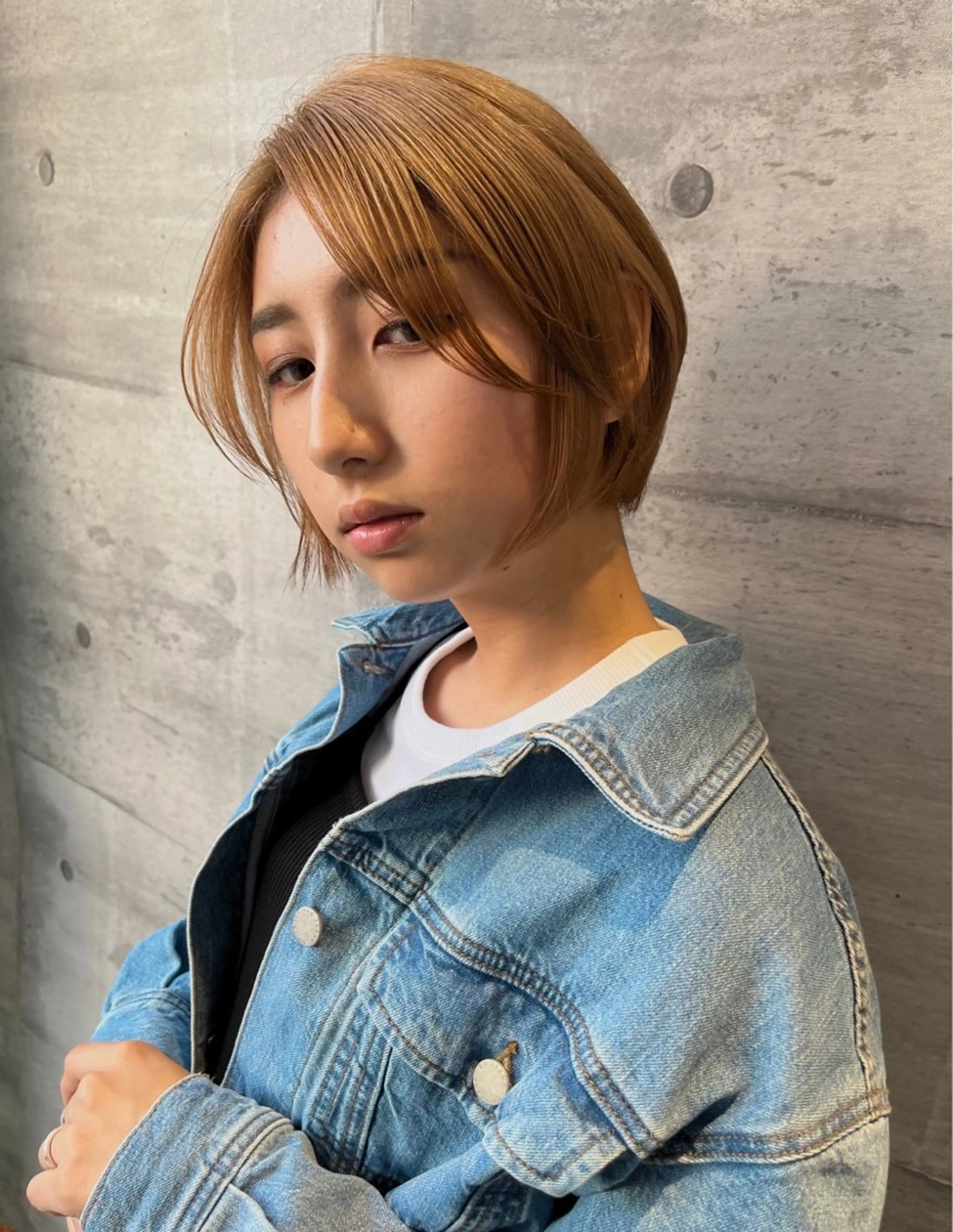 ショート 顔周りカット レイヤーカット ショートヘア 角田 琉希也のヘアスタイル