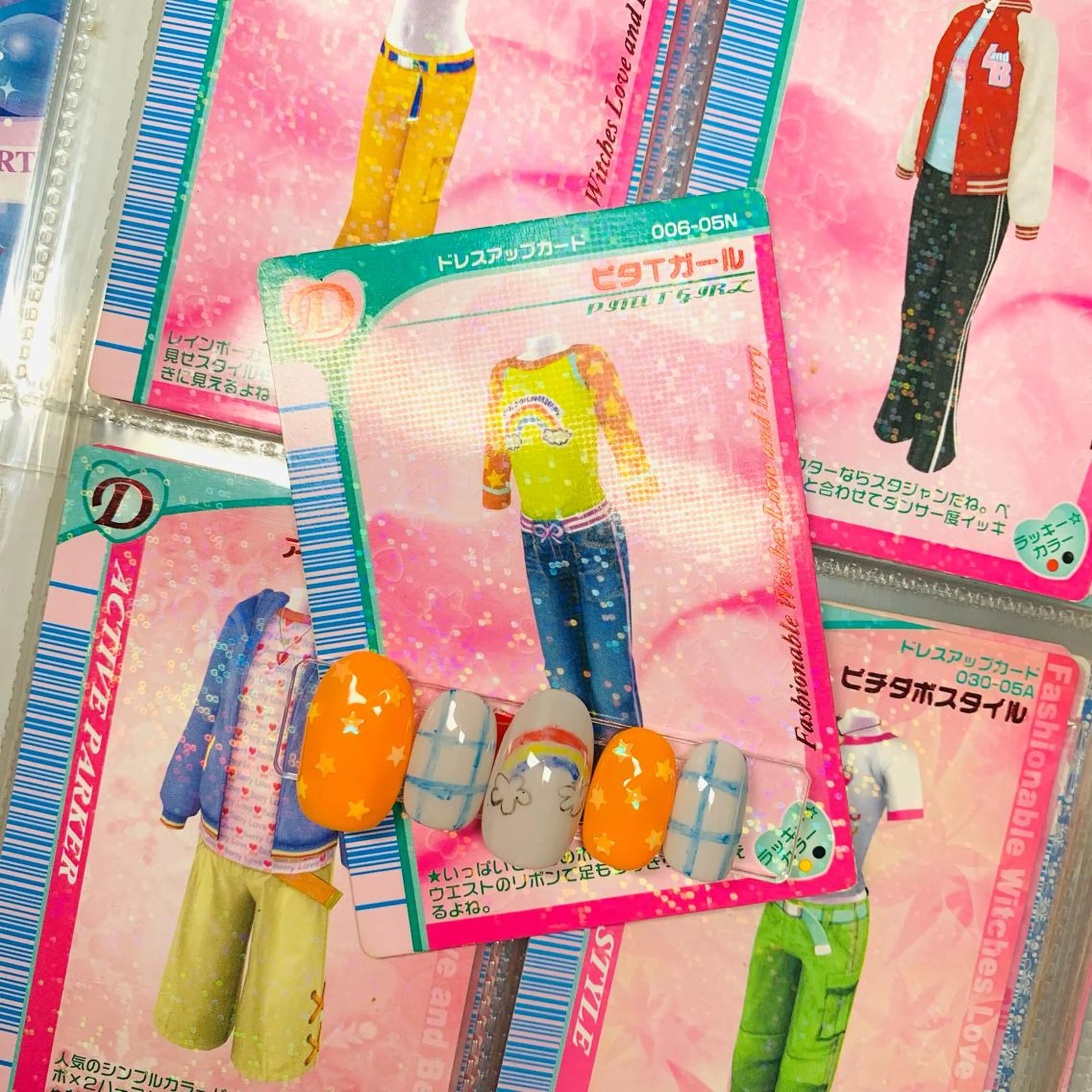 ネイル ジェルネイル オレンジ パラジェル Nail&Eye Spina 琴美のマツエク・マツパデザイン