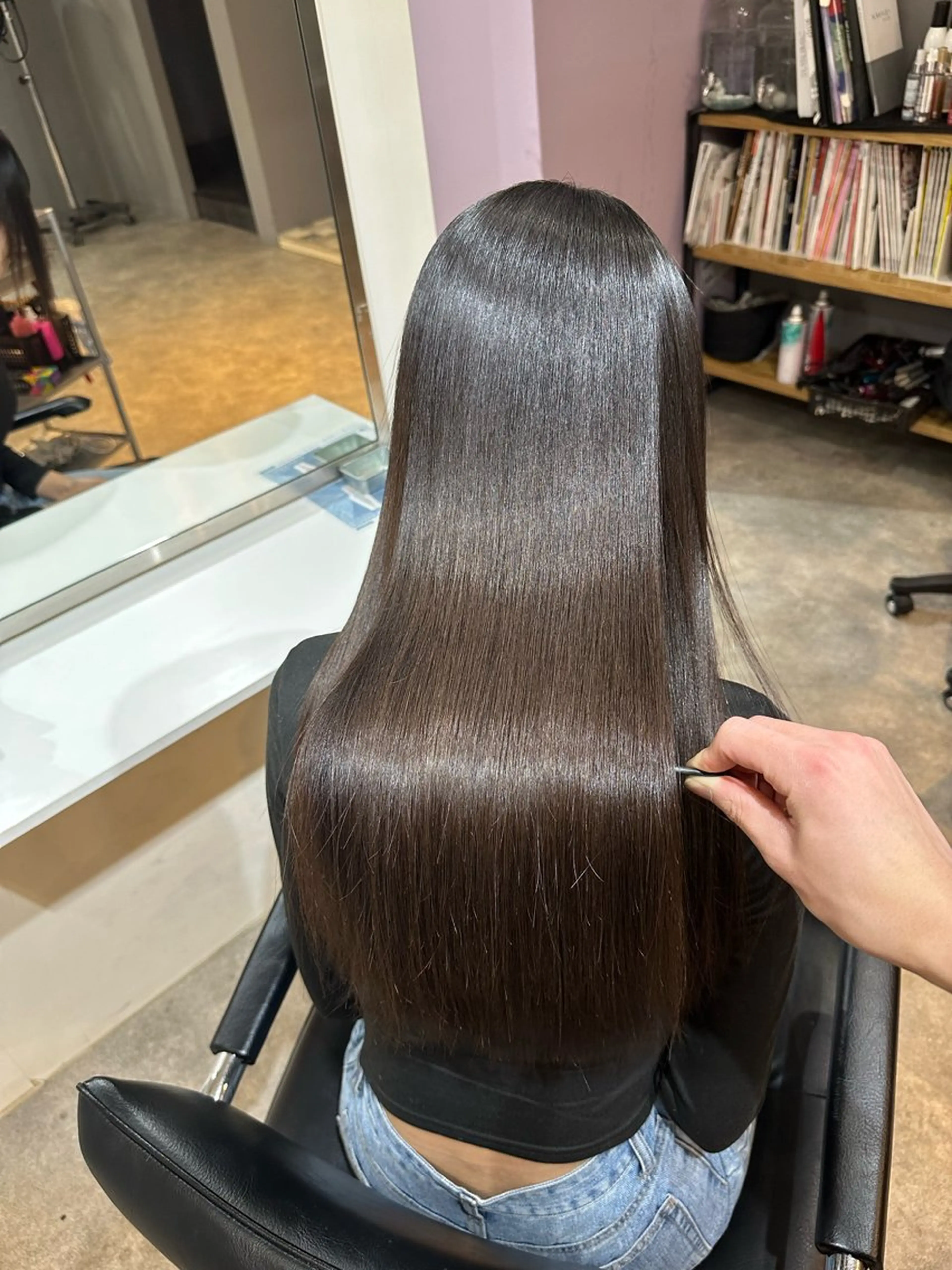 ロング 縮毛矯正 カットモデル大募集中 🌟いけだこうきのヘアスタイル