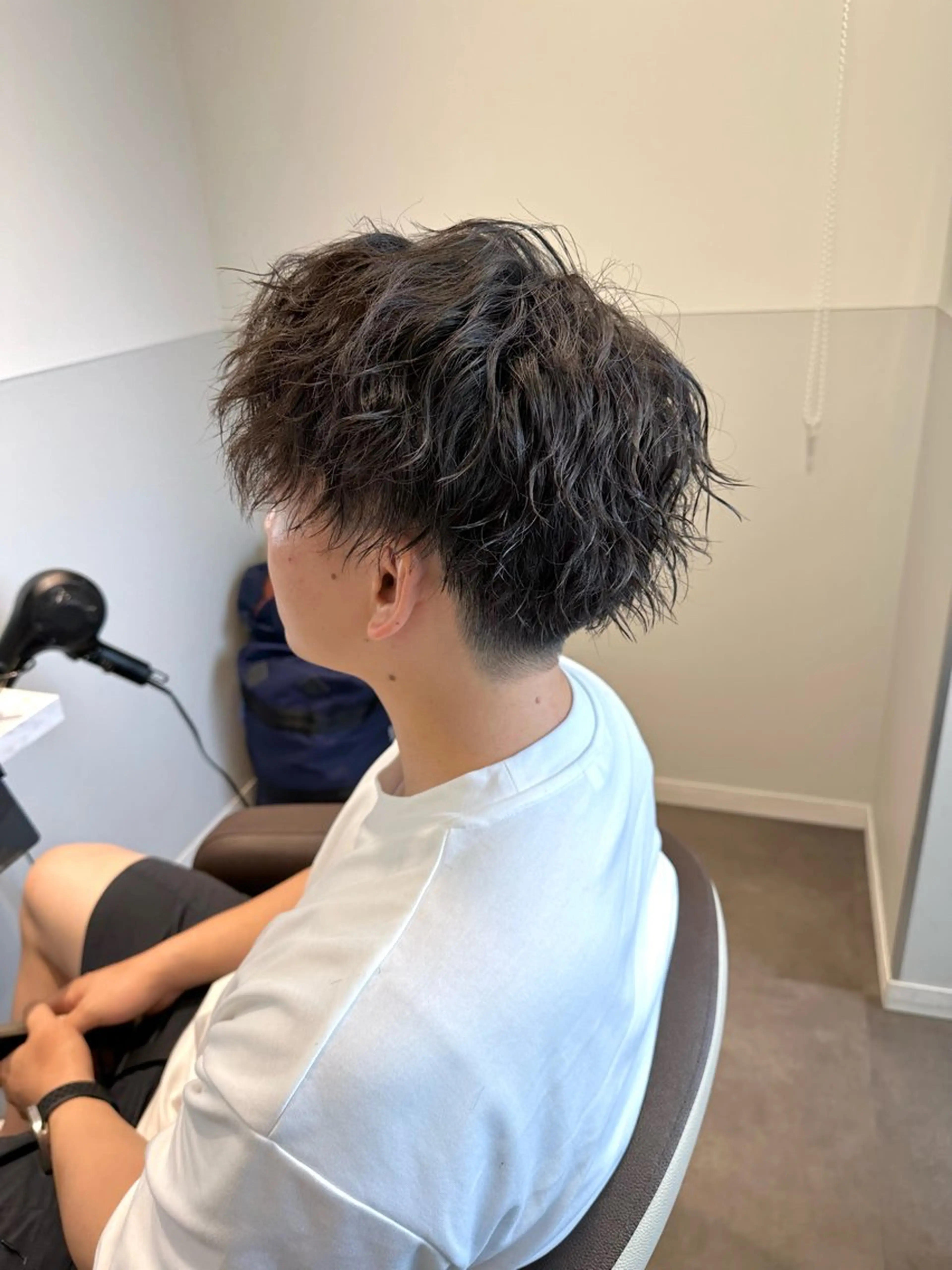 ショート パーマ メンズ メンズパーマ ツイストスパイラルパーマ スパイラルパーマ カット パーマ SALOWIN大宮 /KYOHEI✂️のヘアスタイル