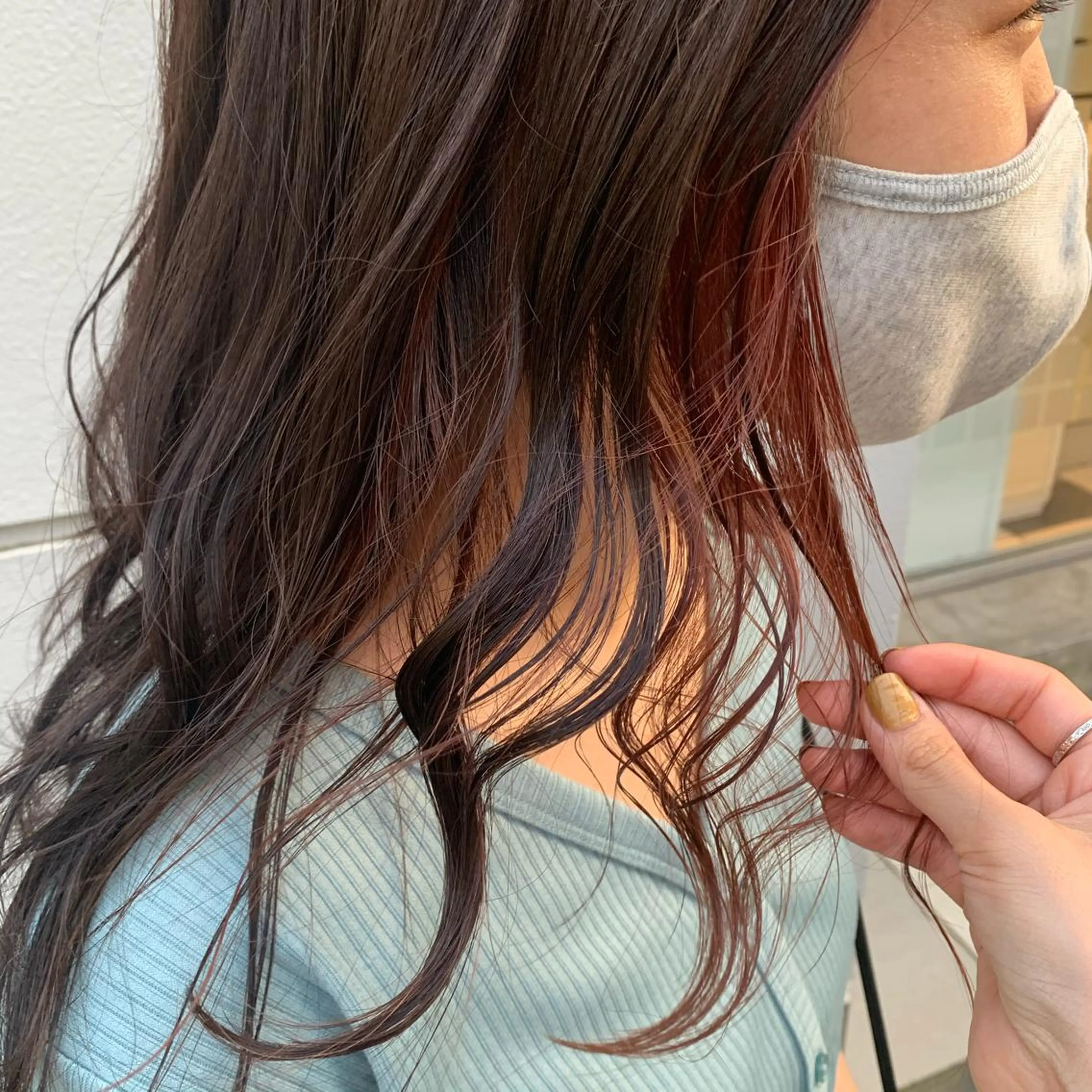 ロング カラー ヘアアレンジ サナ🌱 切りっぱなしボブのヘアスタイル