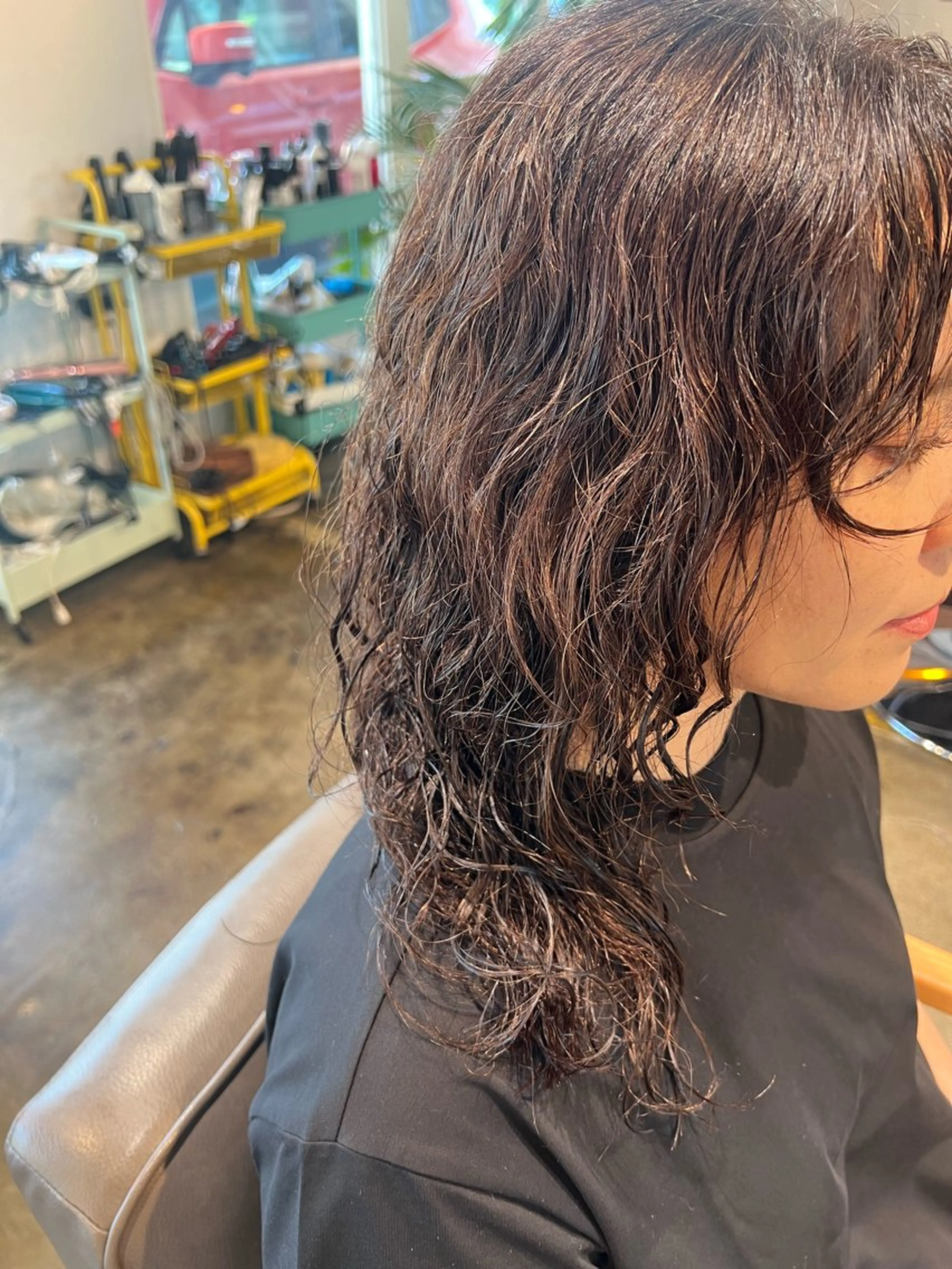 パーマ カット パーマ くまざき　なな /メンズモデル募集のヘアスタイル