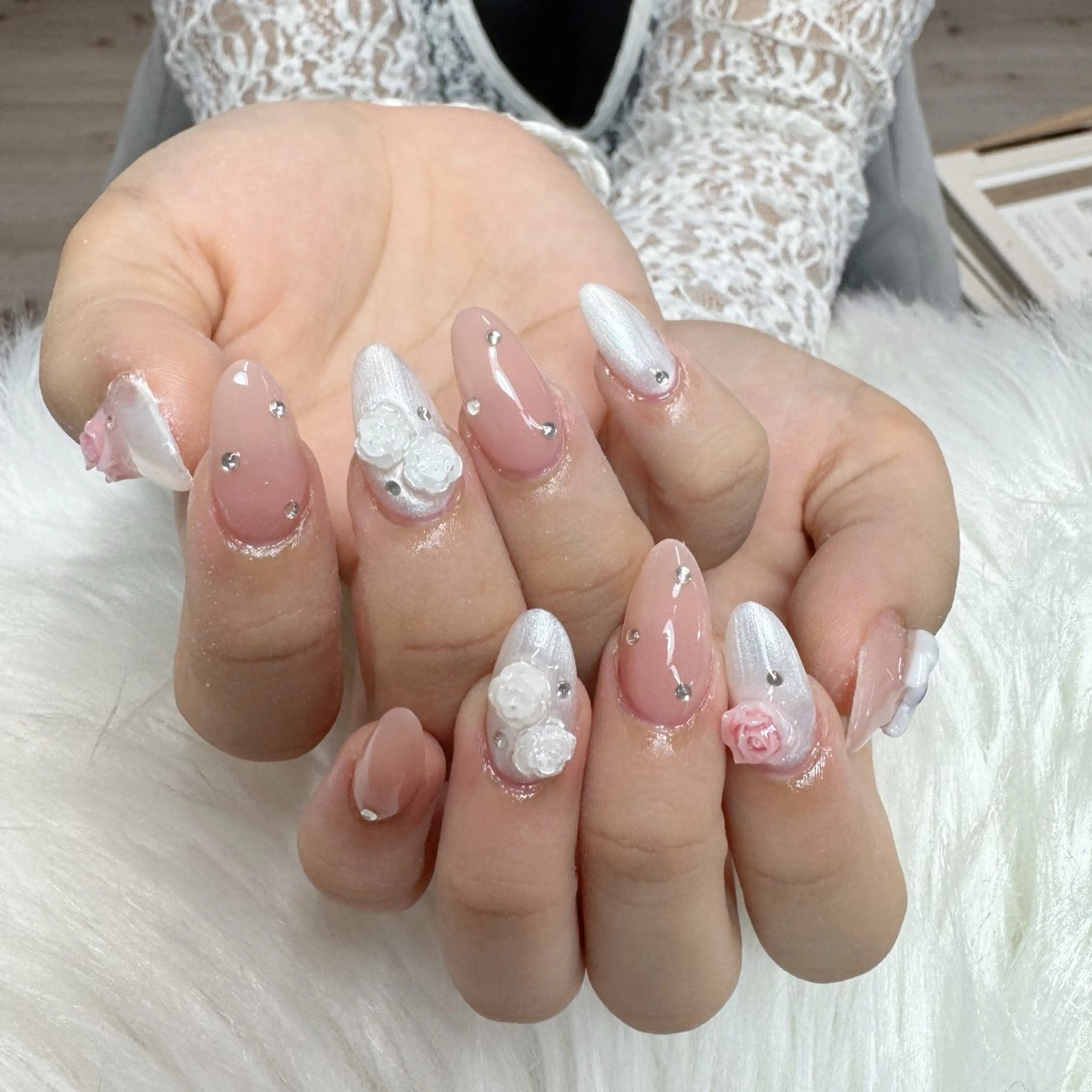 ネイル ハンドネイル 🎀nana🫧 ワンホンネイル🎀のネイルデザイン