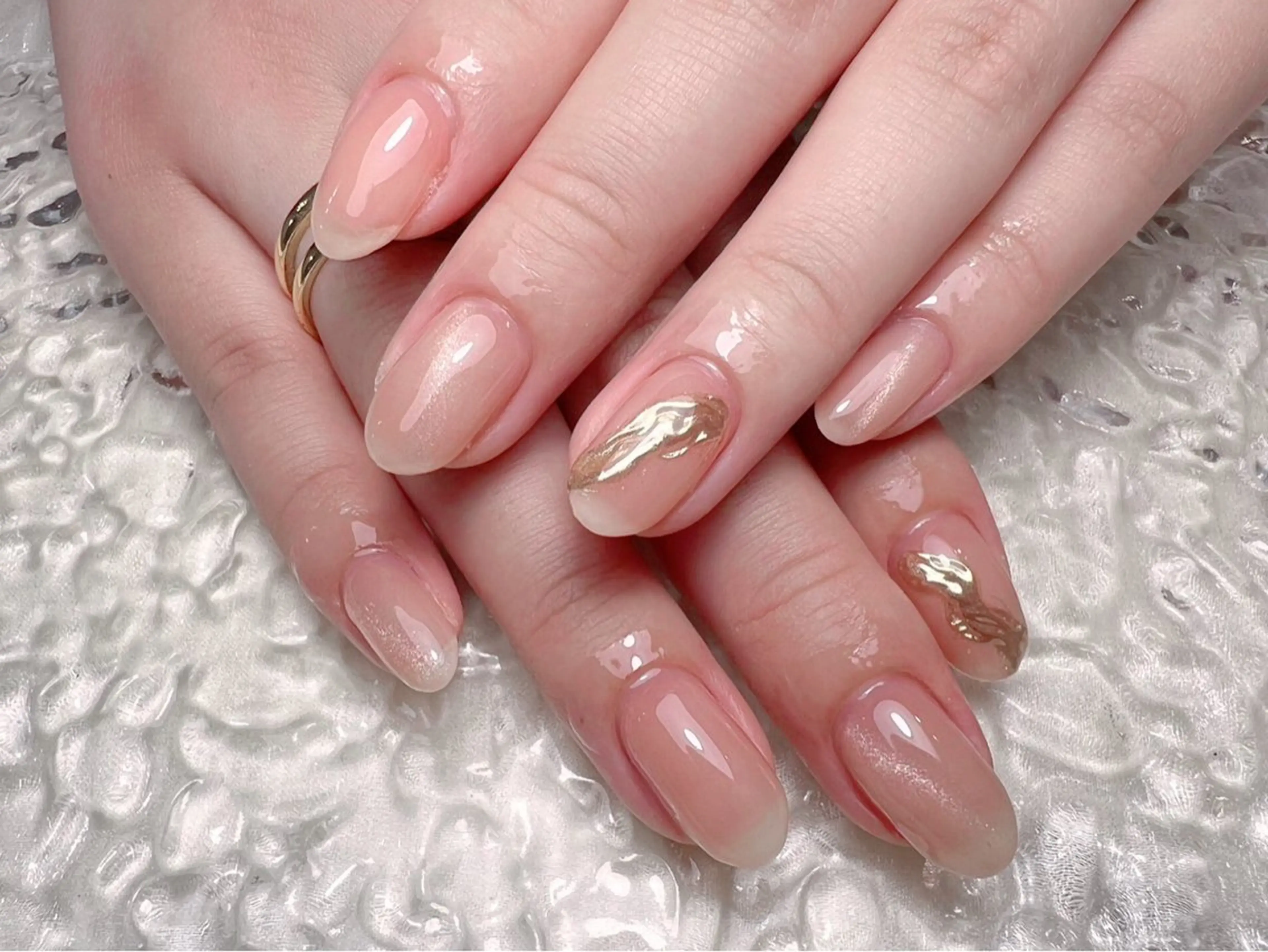 ネイル ハンドネイル マジック ミラーのネイルデザイン