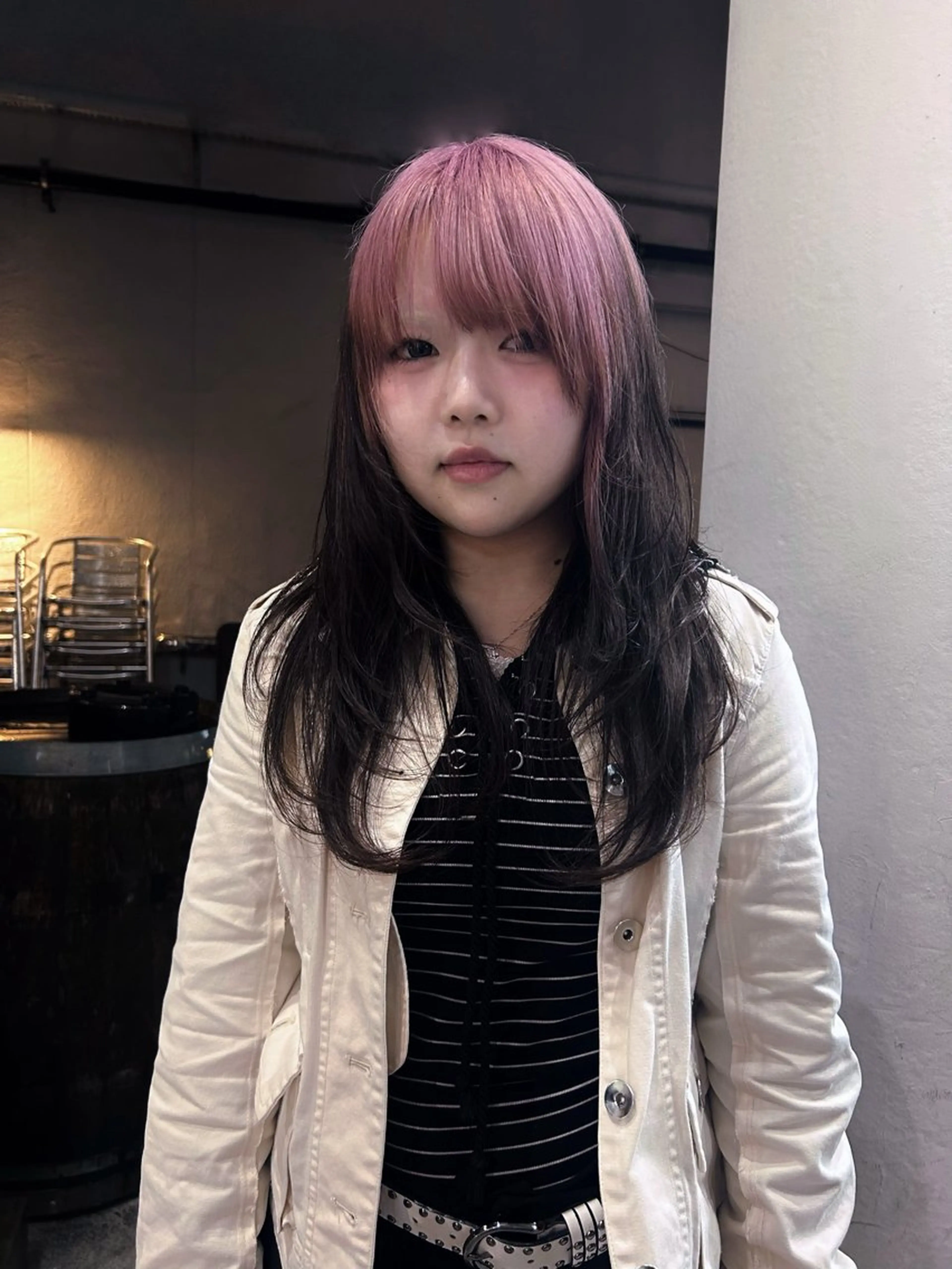ロング カラー デザインカラー ハイトーンカラー ピンクカラー 🪽デザインカラー/ ブリーチ/陽向🪽のヘアスタイル