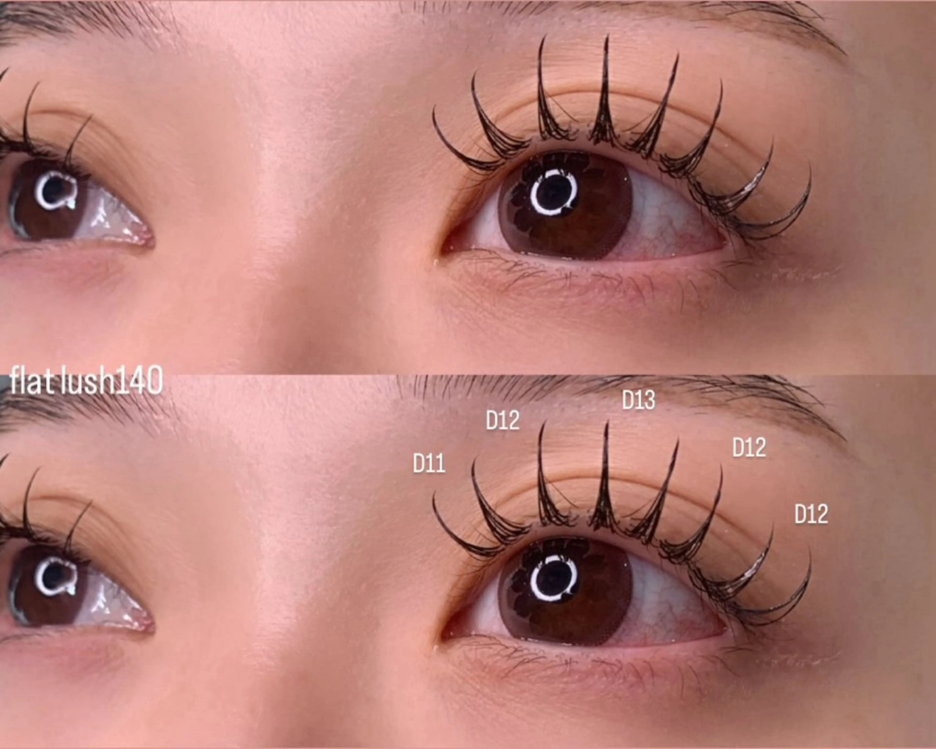 マツエク・マツパ フラットラッシュ Eyelash Salon IROのマツエク・マツパデザイン
