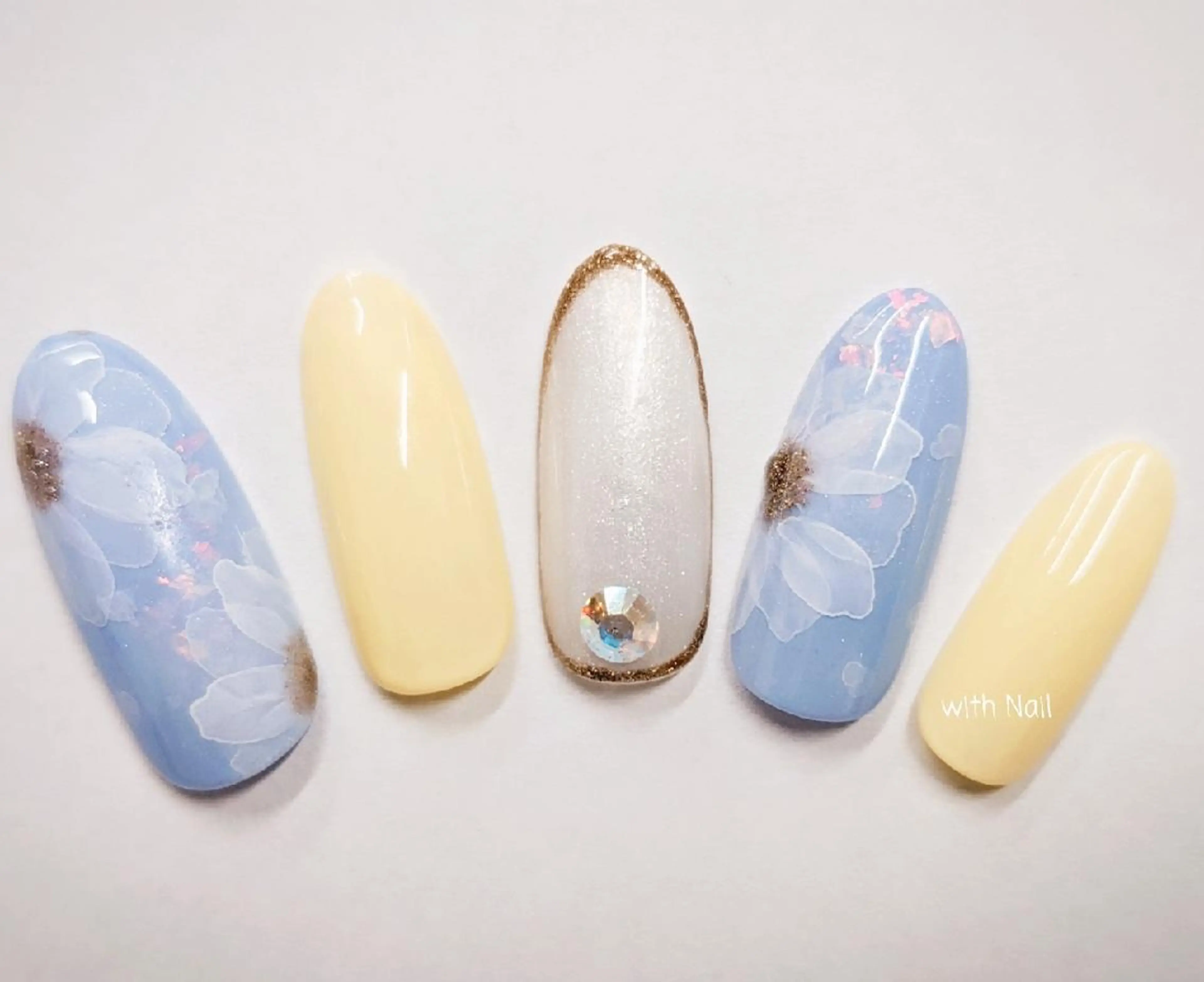 ネイル フラワーネイル with Nail   ナガヤのネイルデザイン
