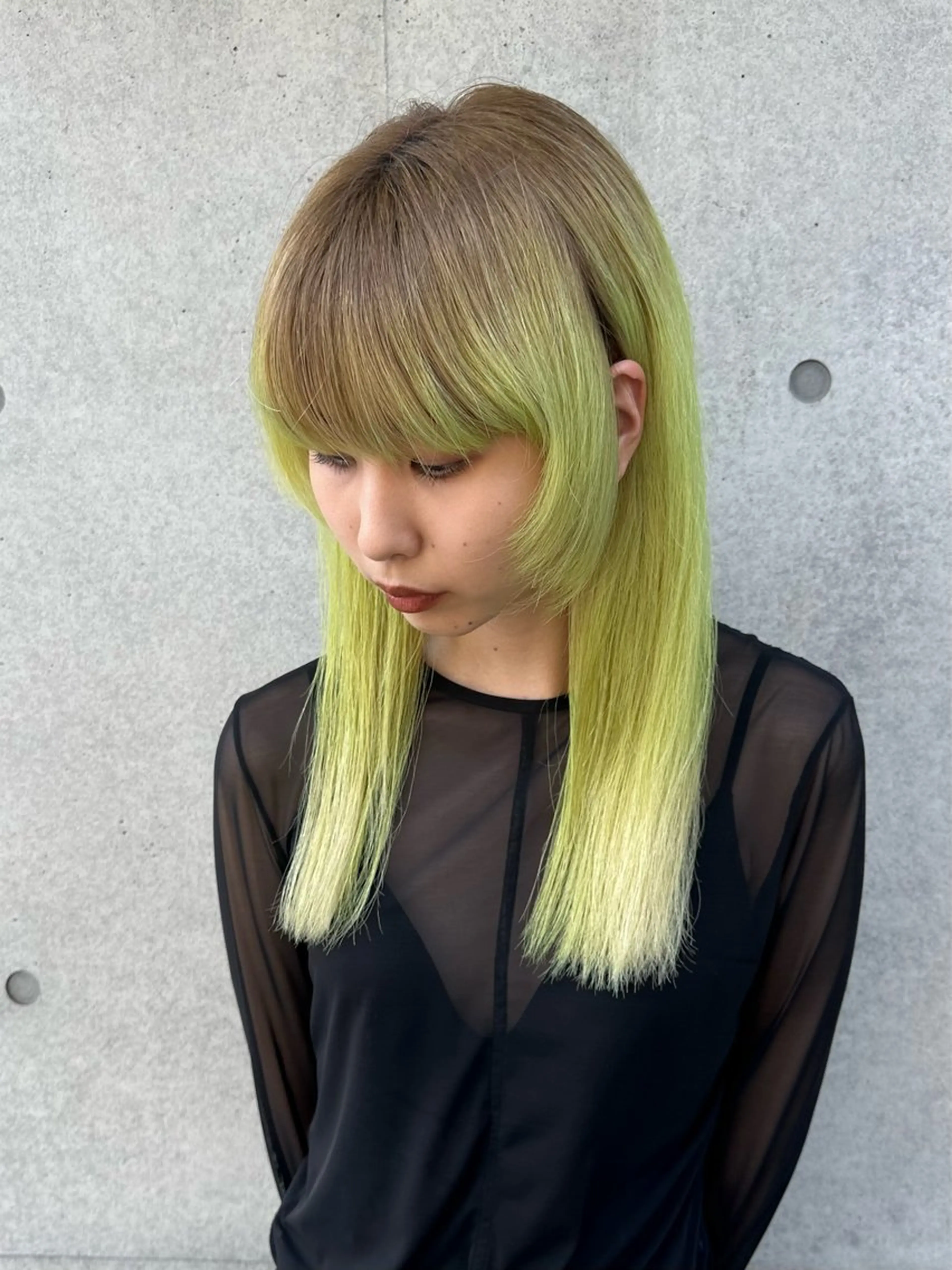 ミディアム カラー ボブ/似合わせカット /ニュアンスカラーのヘアスタイル