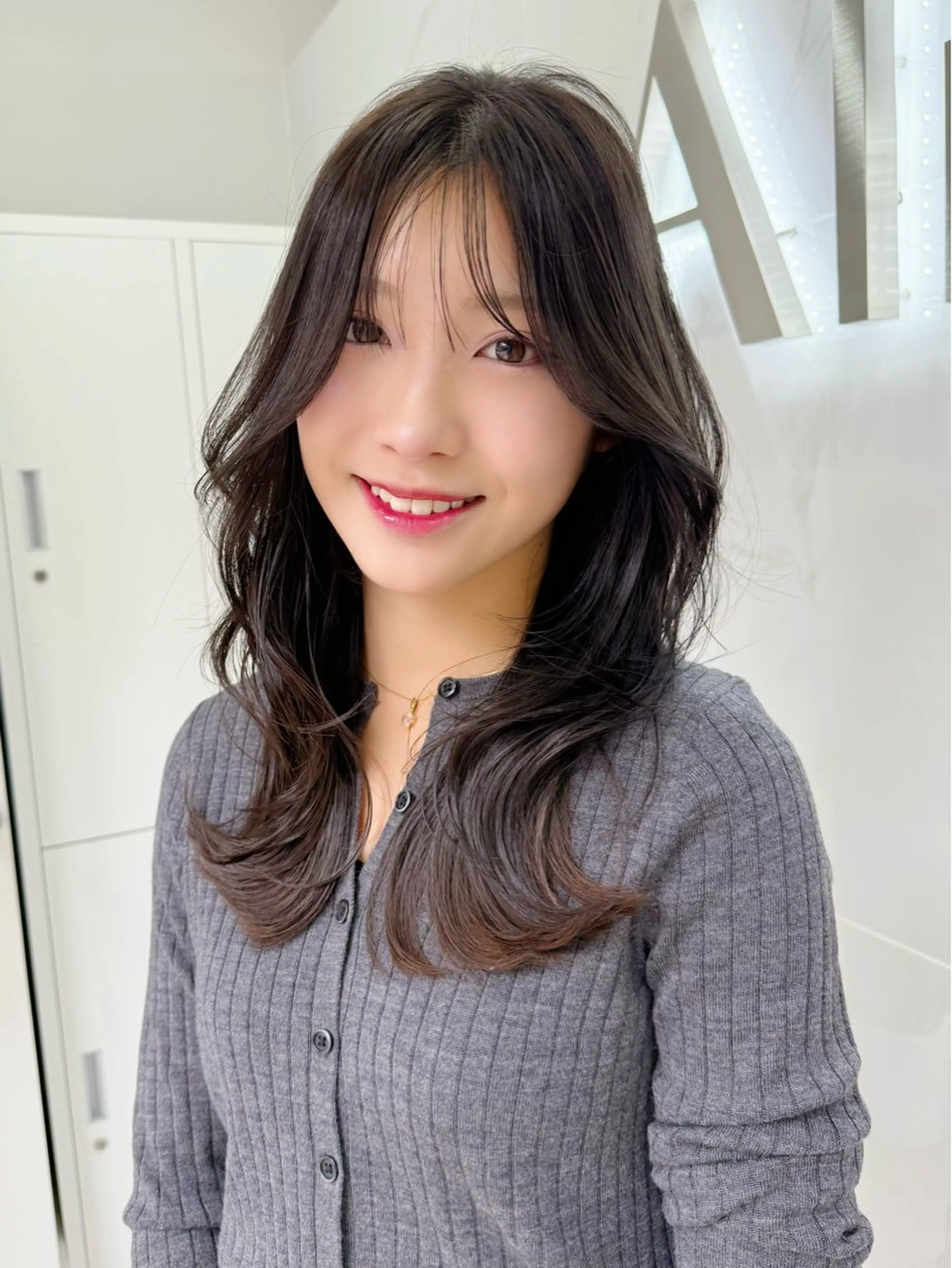 セミロング パーマ 神野 雅樹のヘアスタイル