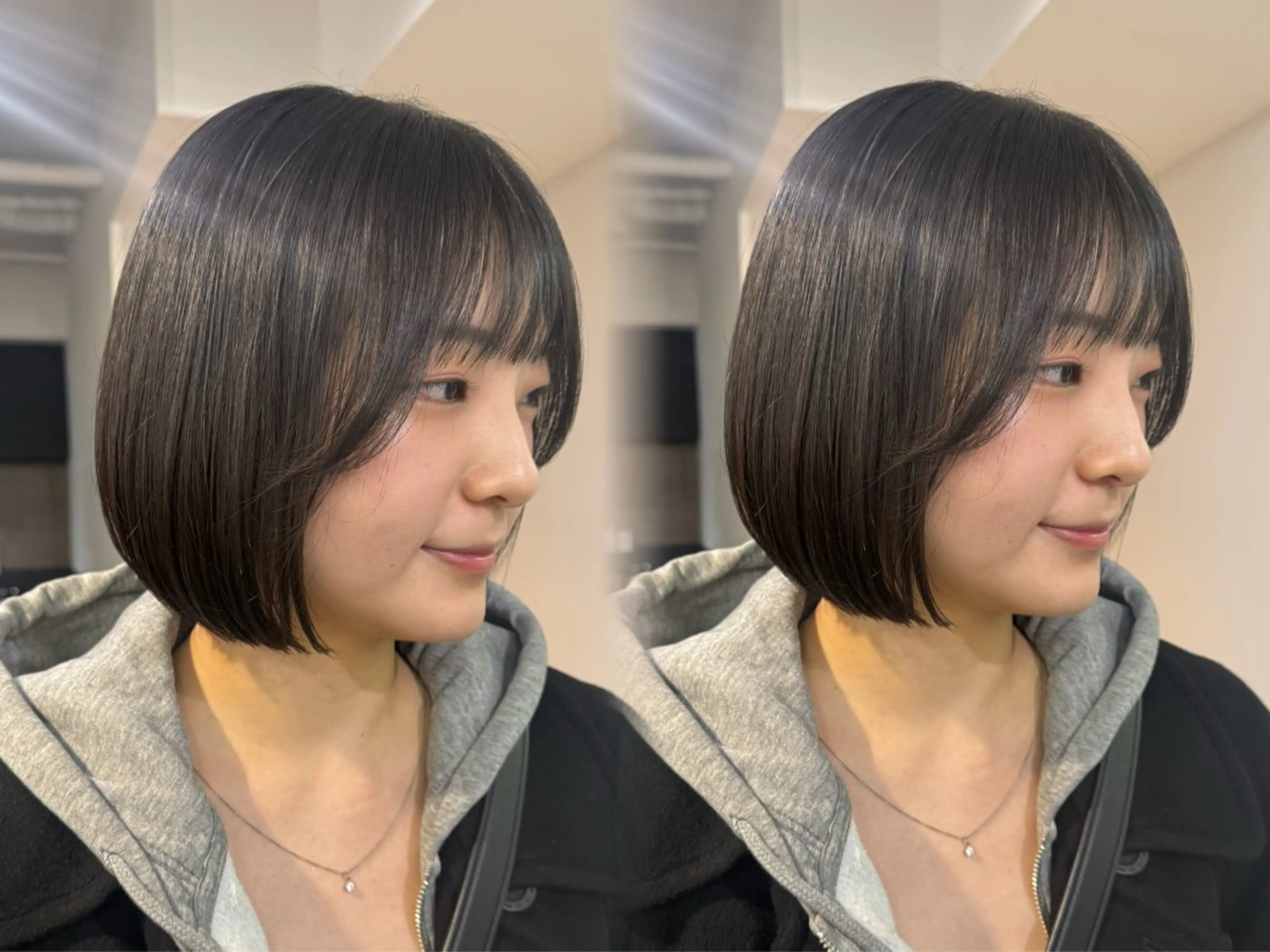 ミディアム 切りっぱなしボブ ボブ 丸みショートボブ Narumi✂︎のヘアスタイル