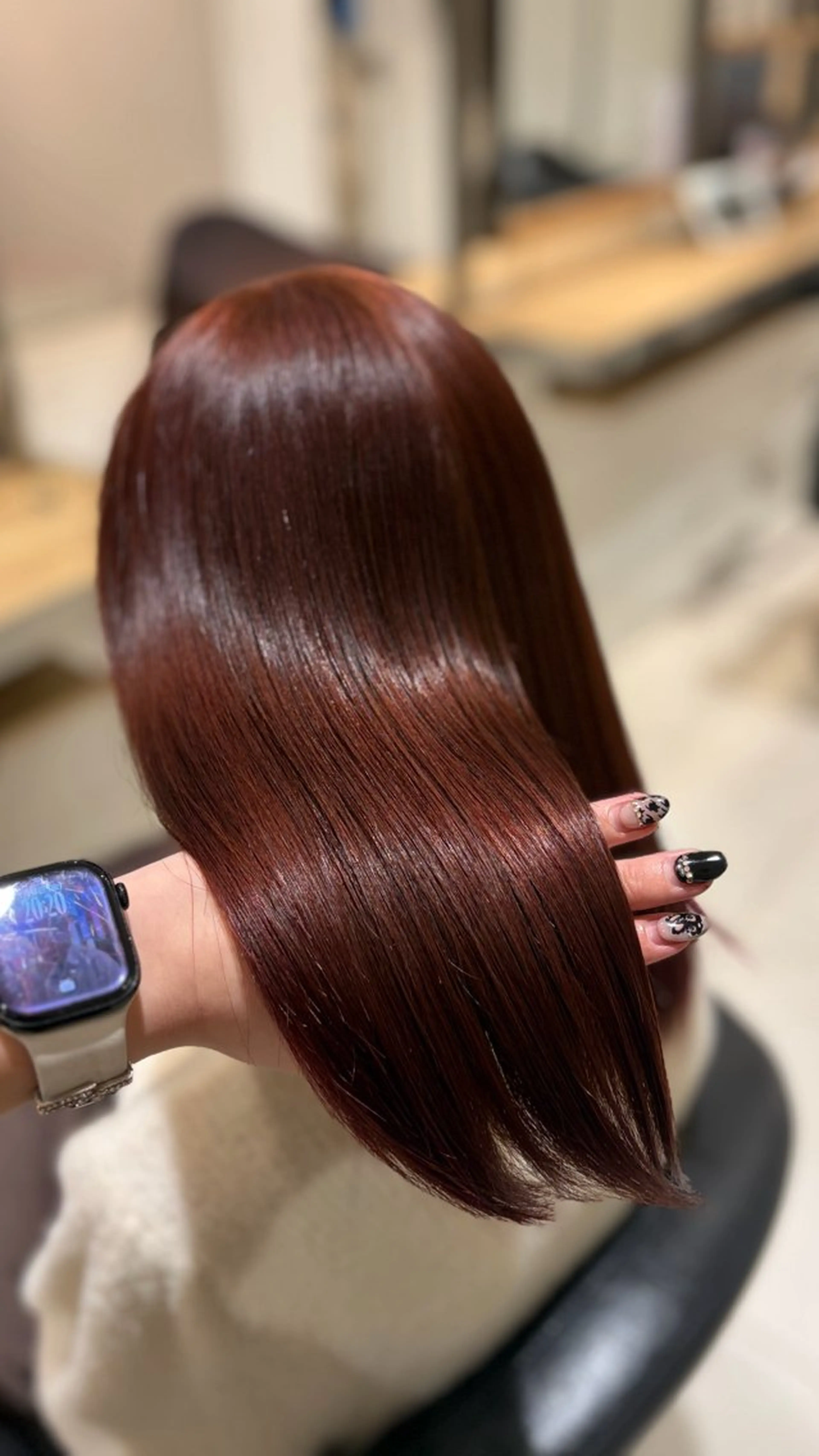 カラー ブリーチ ブリーチなしカラー 松尾 彩美華のヘアスタイル