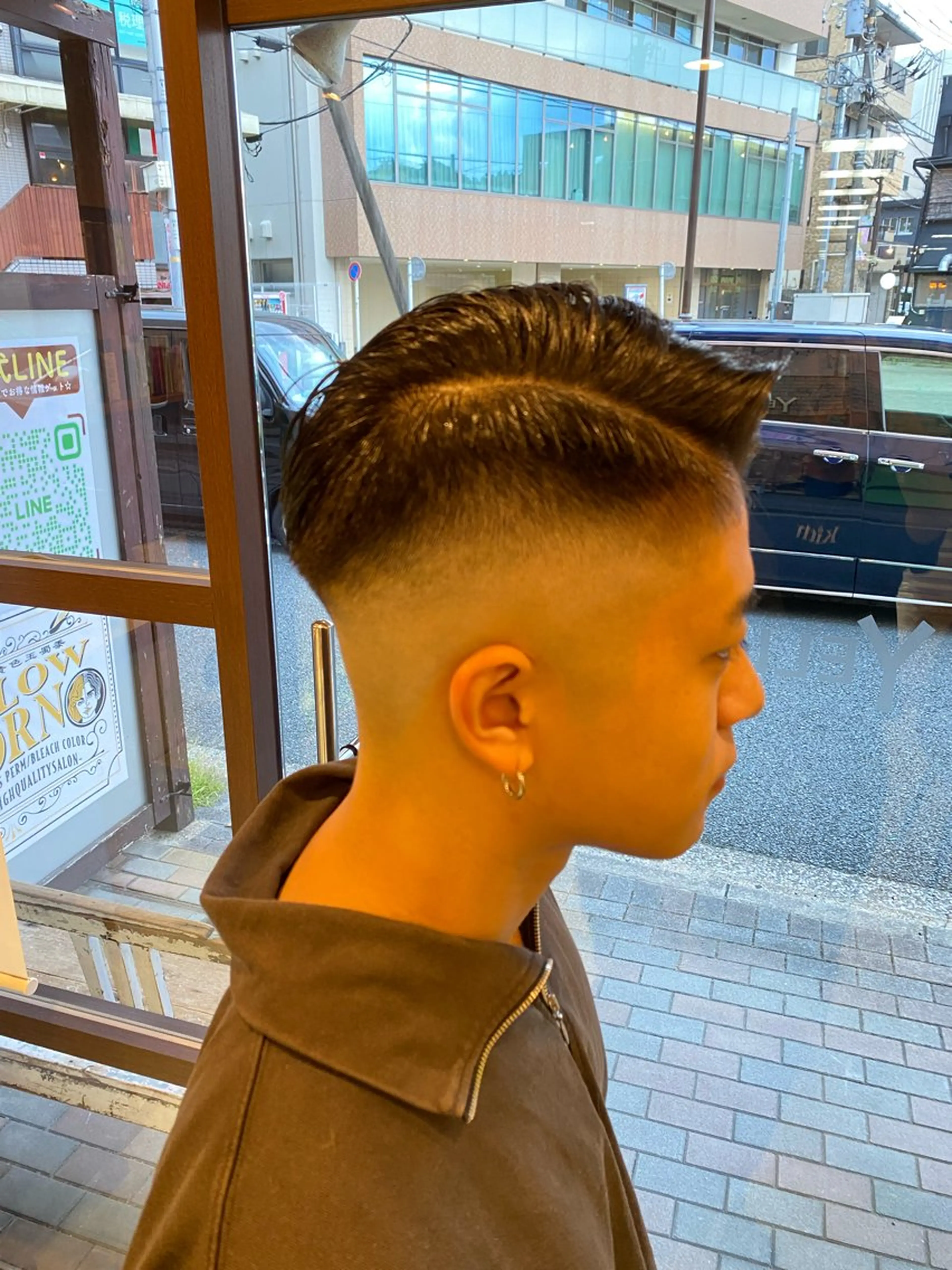 ショート メンズ 曲がる縮毛矯正🌀 篠崎蓮　金沢文庫のヘアスタイル