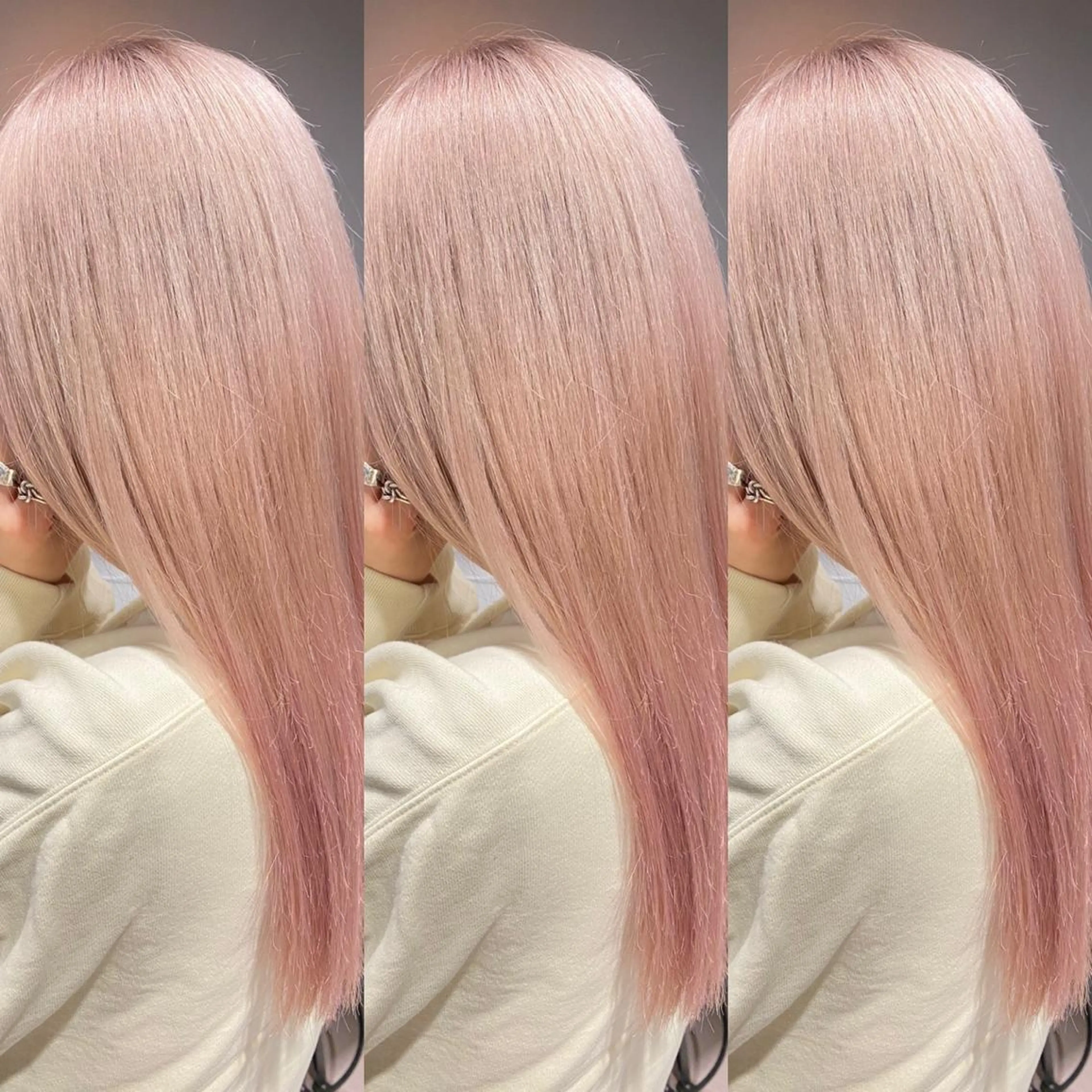 セミロング カラー ハイトーン/ ボブ 中村麟のヘアスタイル