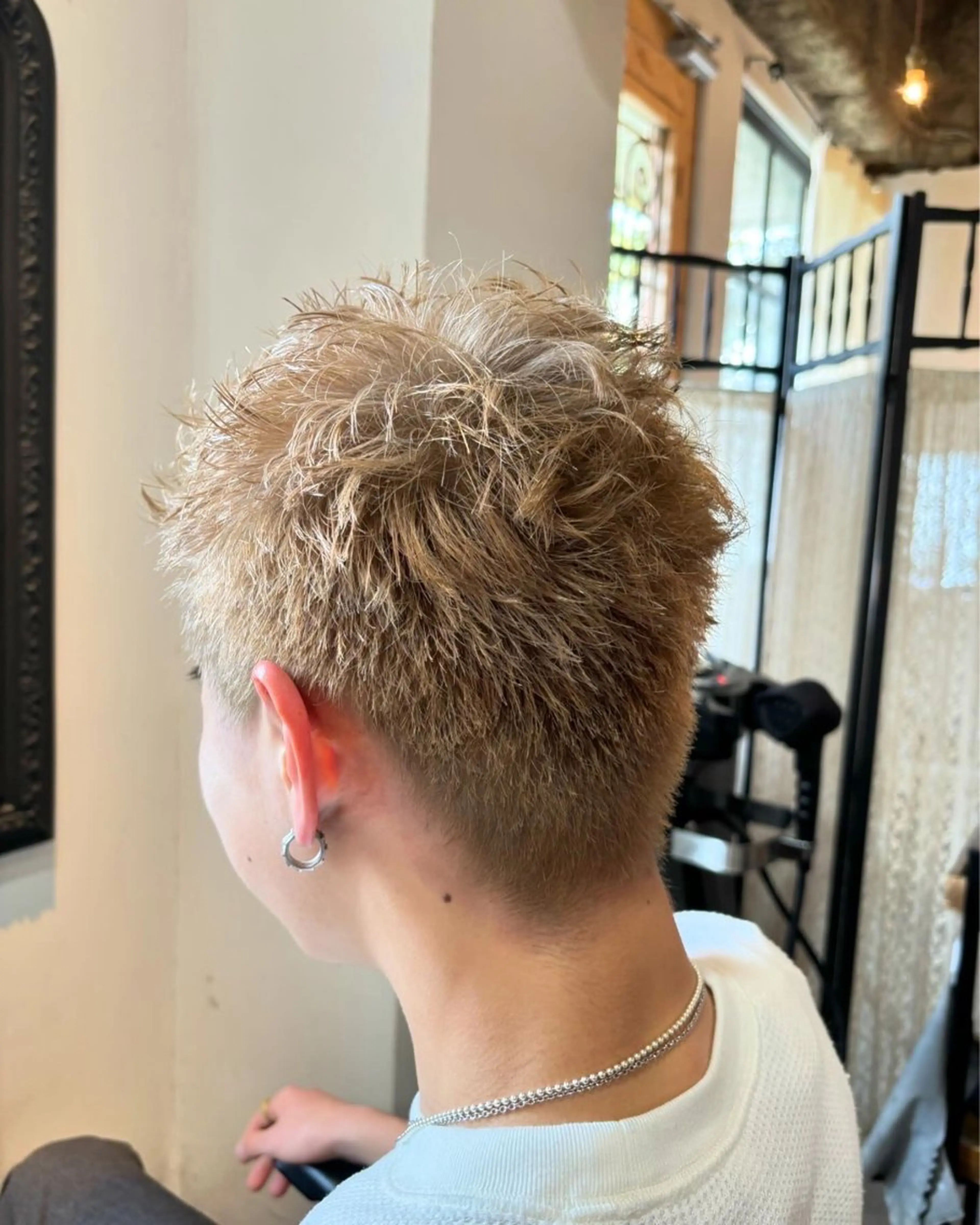 ショート カラー メンズ パーマ/透明感カラー 小松のヘアスタイル