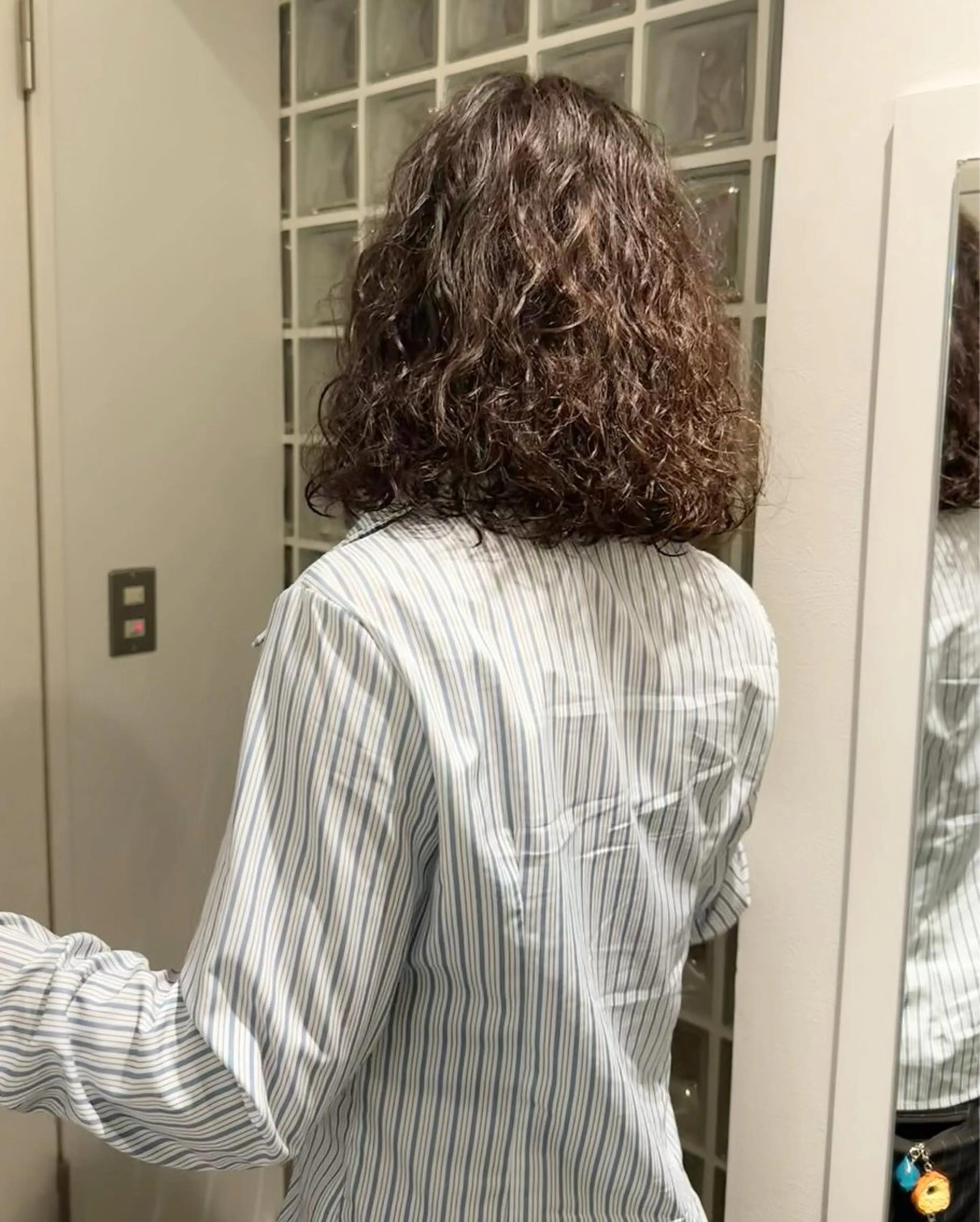 ミディアム パーマ カット パーマ お悩み解決パーマ hana🩰のヘアスタイル