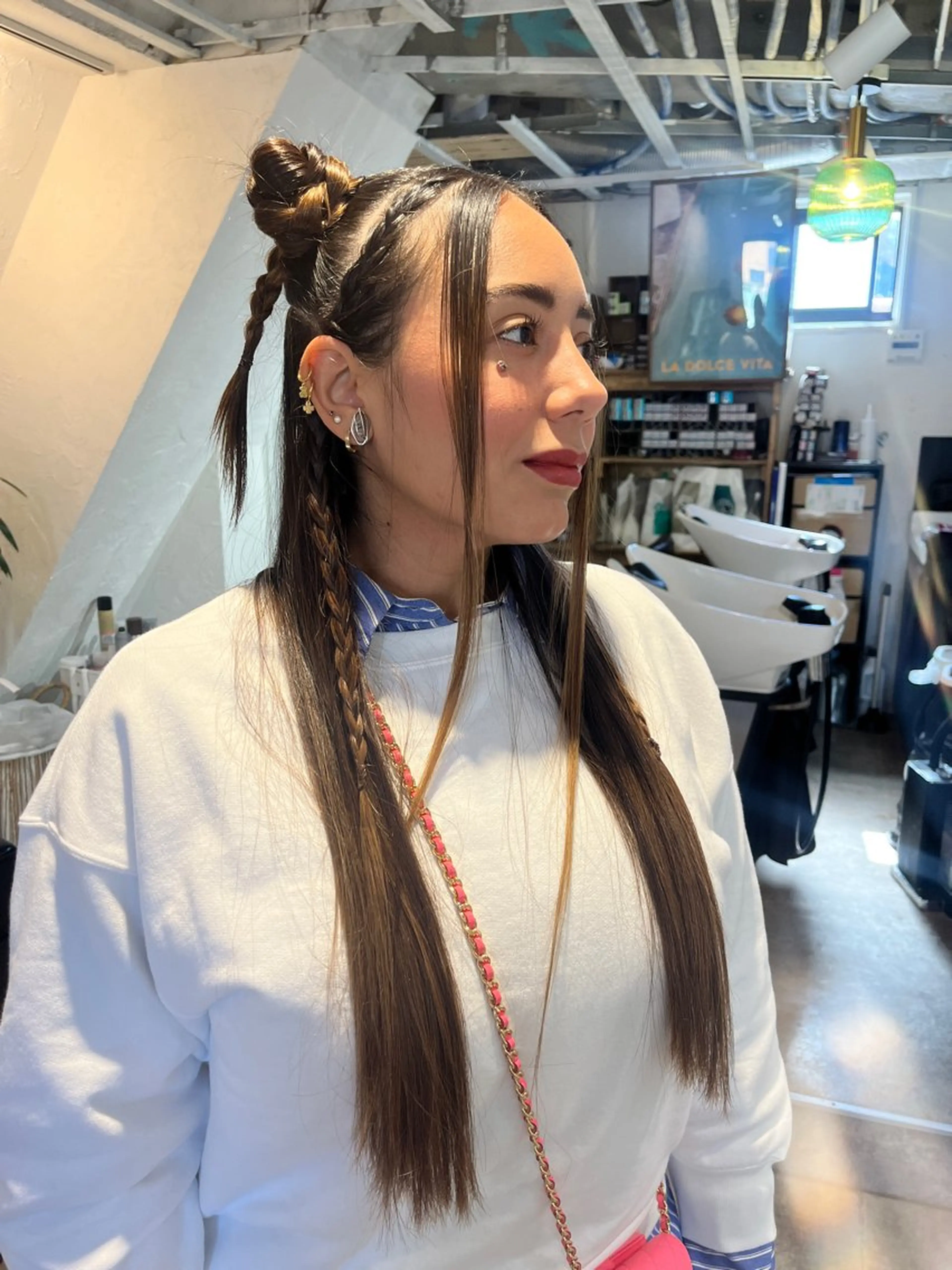 セミロング ヘアアレンジ デザインカット/新宿 🕊️mao 🌿のヘアスタイル