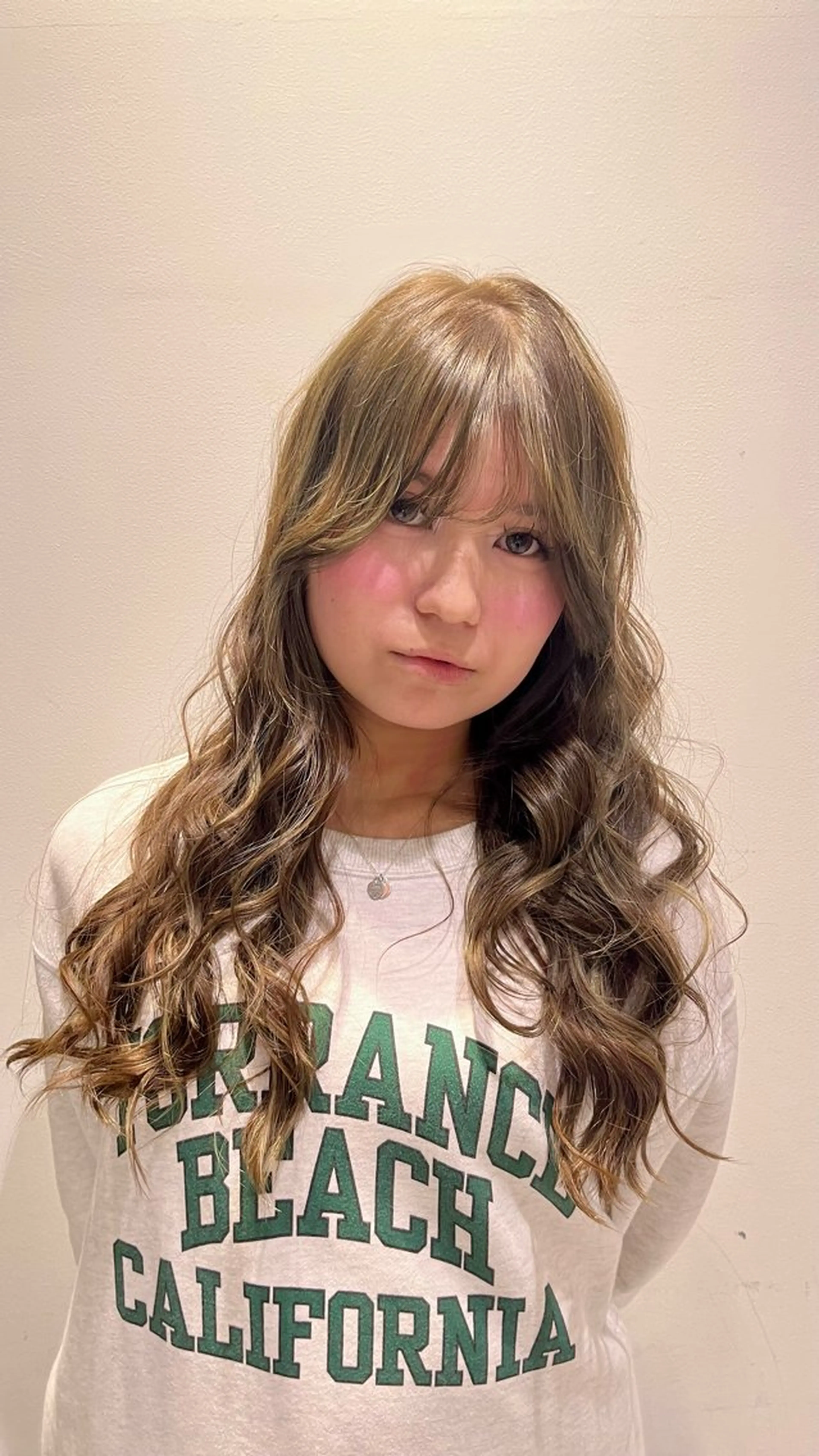 ロング カラー ベージュカラー オリーブベージュ stair：case 💟川部　陽子💟のヘアスタイル