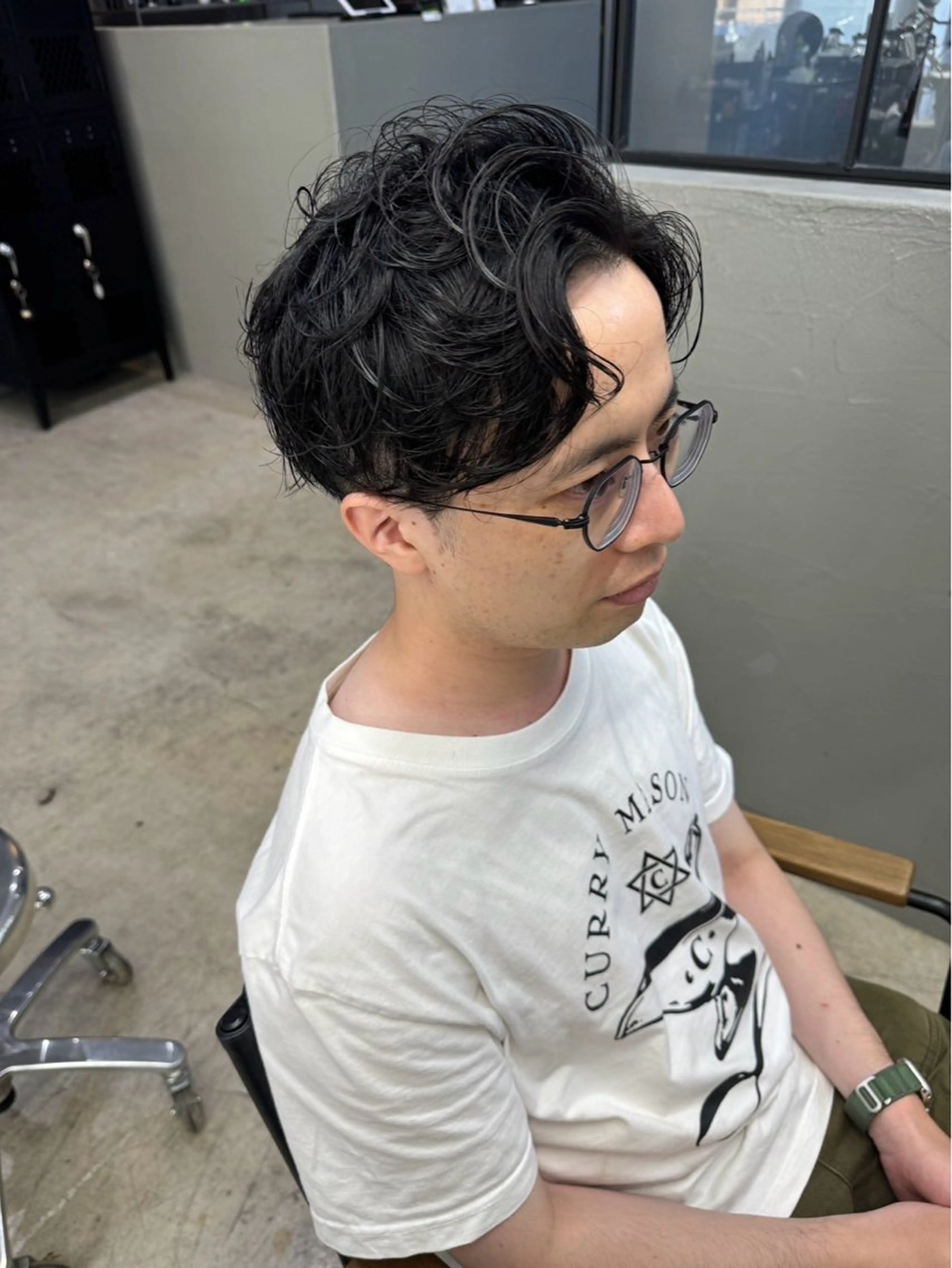 ショート パーマ メンズ メンズ専門サロン wokeのヘアスタイル