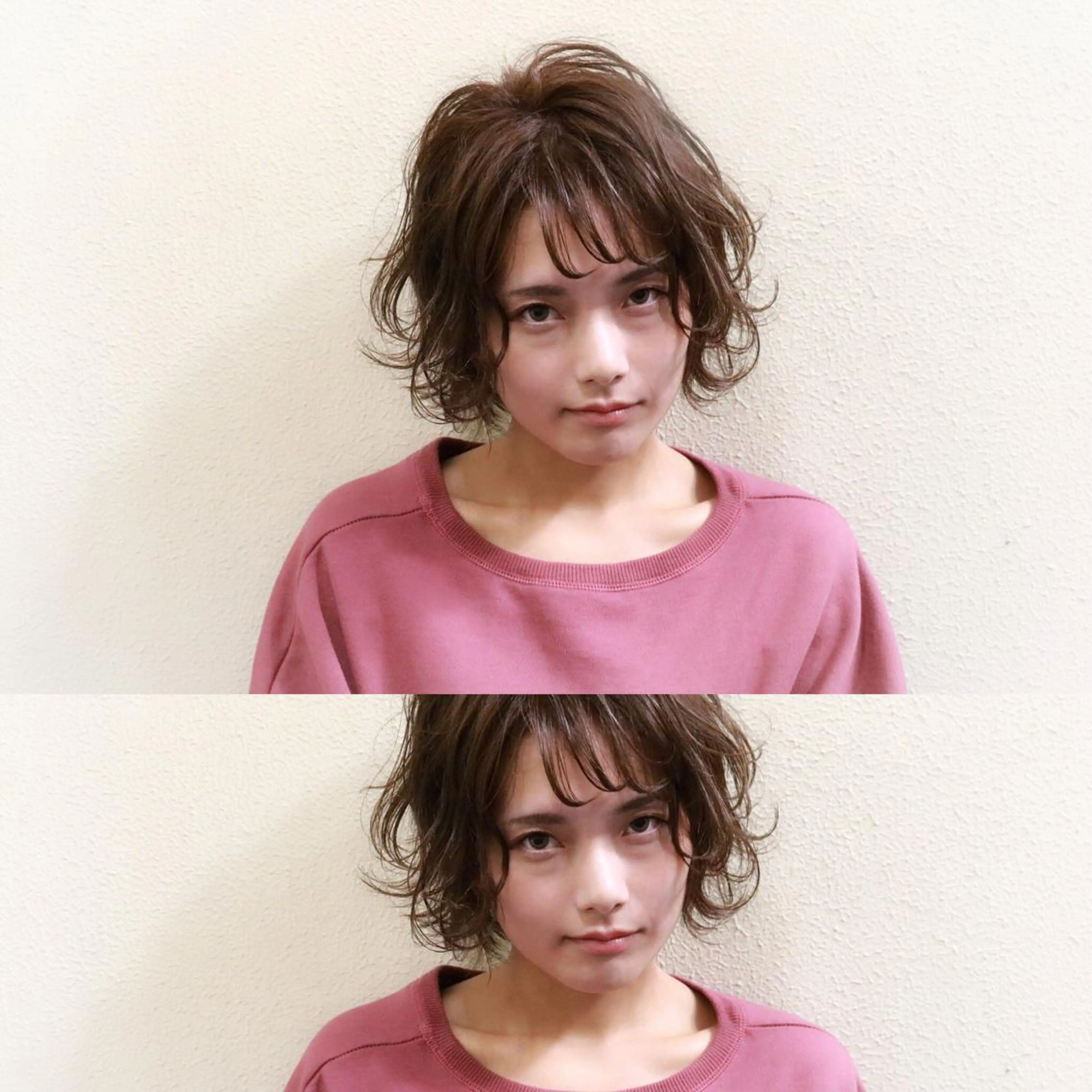 ショート カラー パーマ 🟦髪質改善6年 💊YAMAMOTOのヘアスタイル